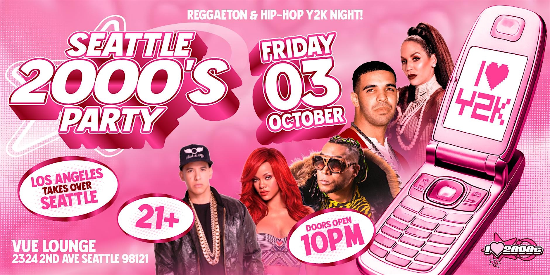 2000s HIP-HOP & REGGAETON PARTY @ VUE LOUNGE SEATTLE at Vue Lounge – Seattle, WA