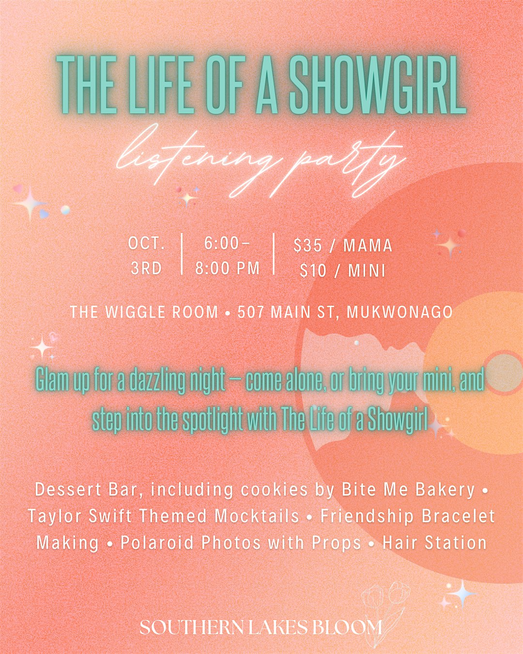The Life of a Showgirl Listening Party at The Wiggle Room Mukwonago – Mukwonago, WI