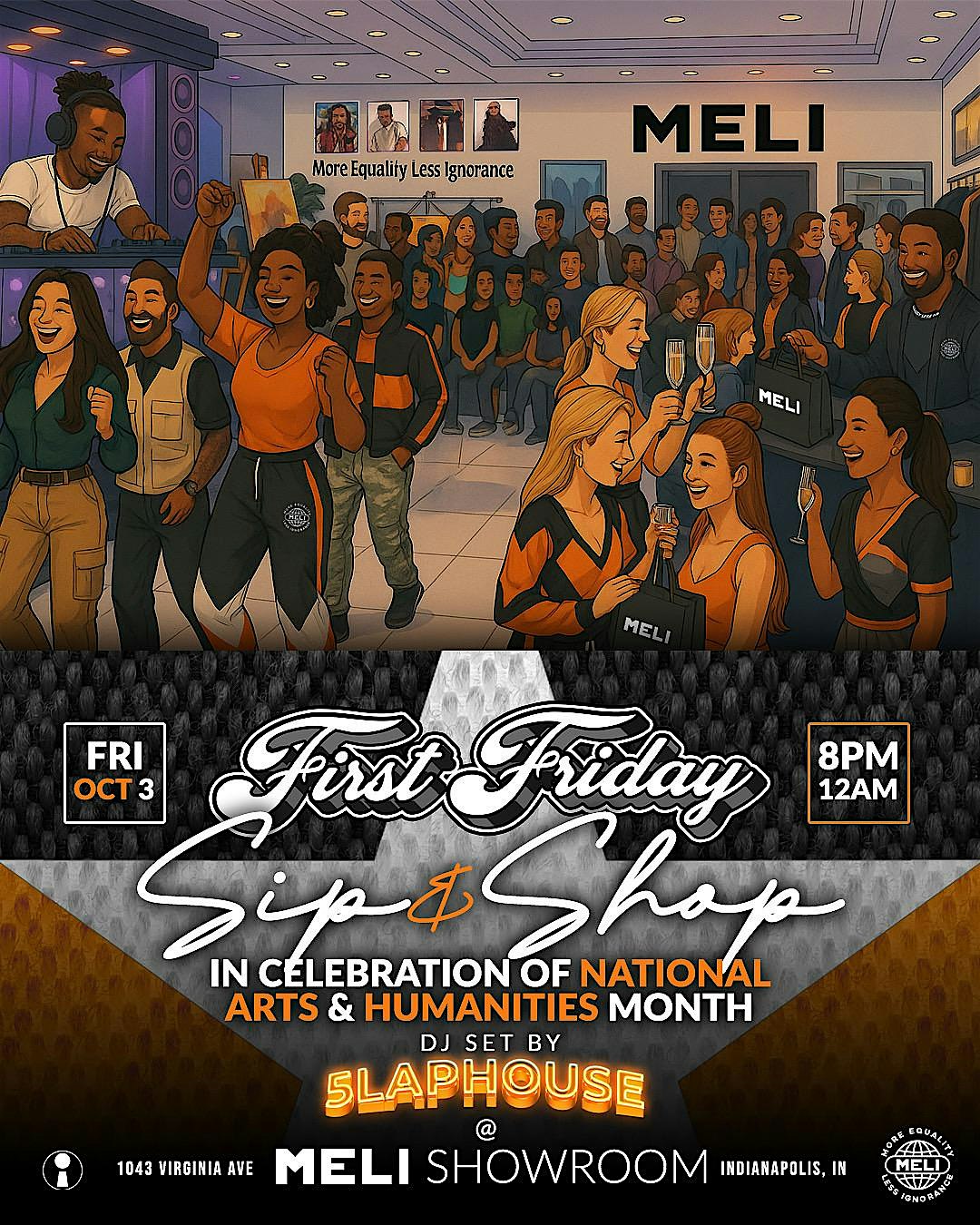 MELI Presents: “First Friday” Sip & Shop at The Murphy Art Center – Indianapolis, IN