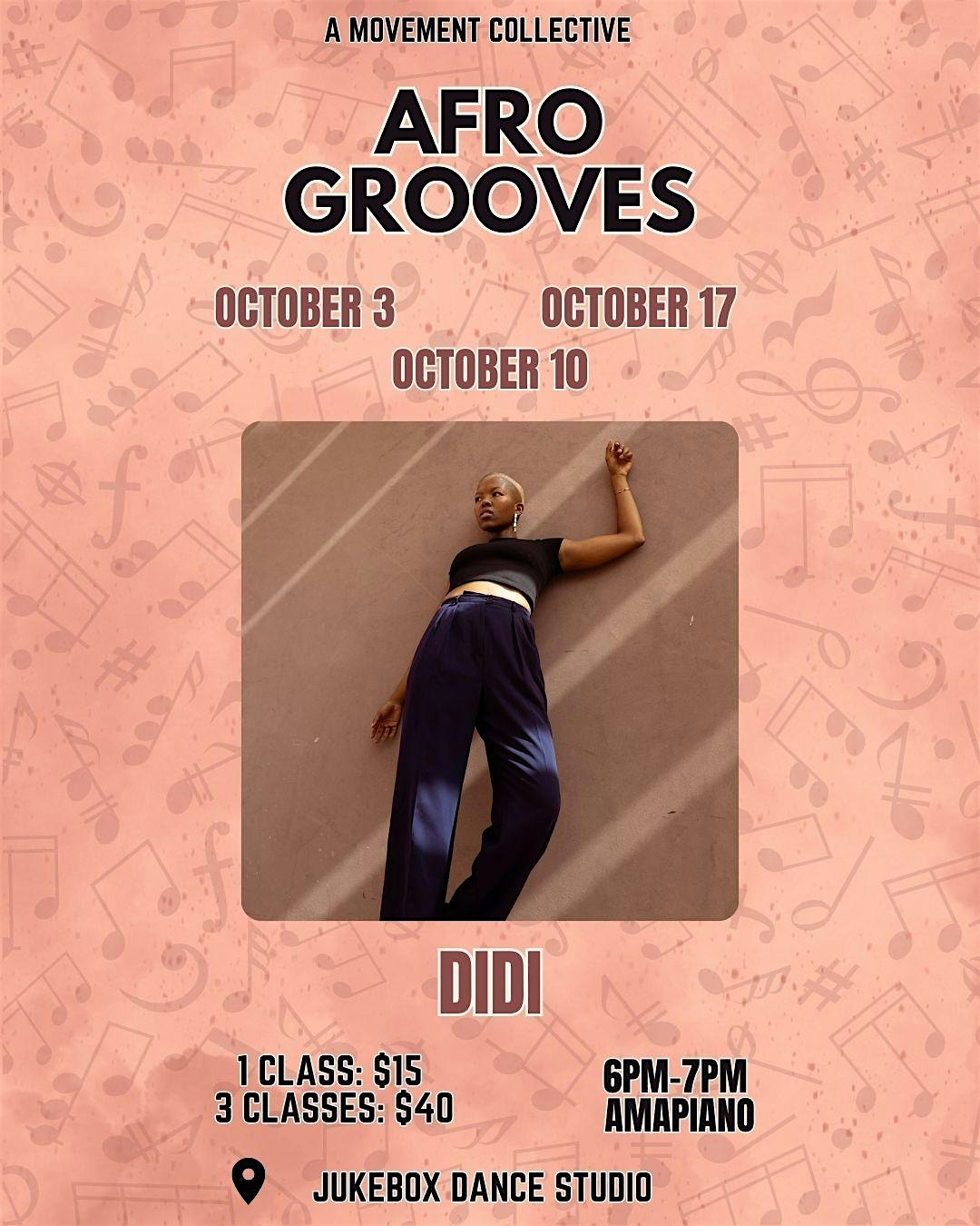 Afro Grooves October Series at Jukebox Dance – Mesa, AZ