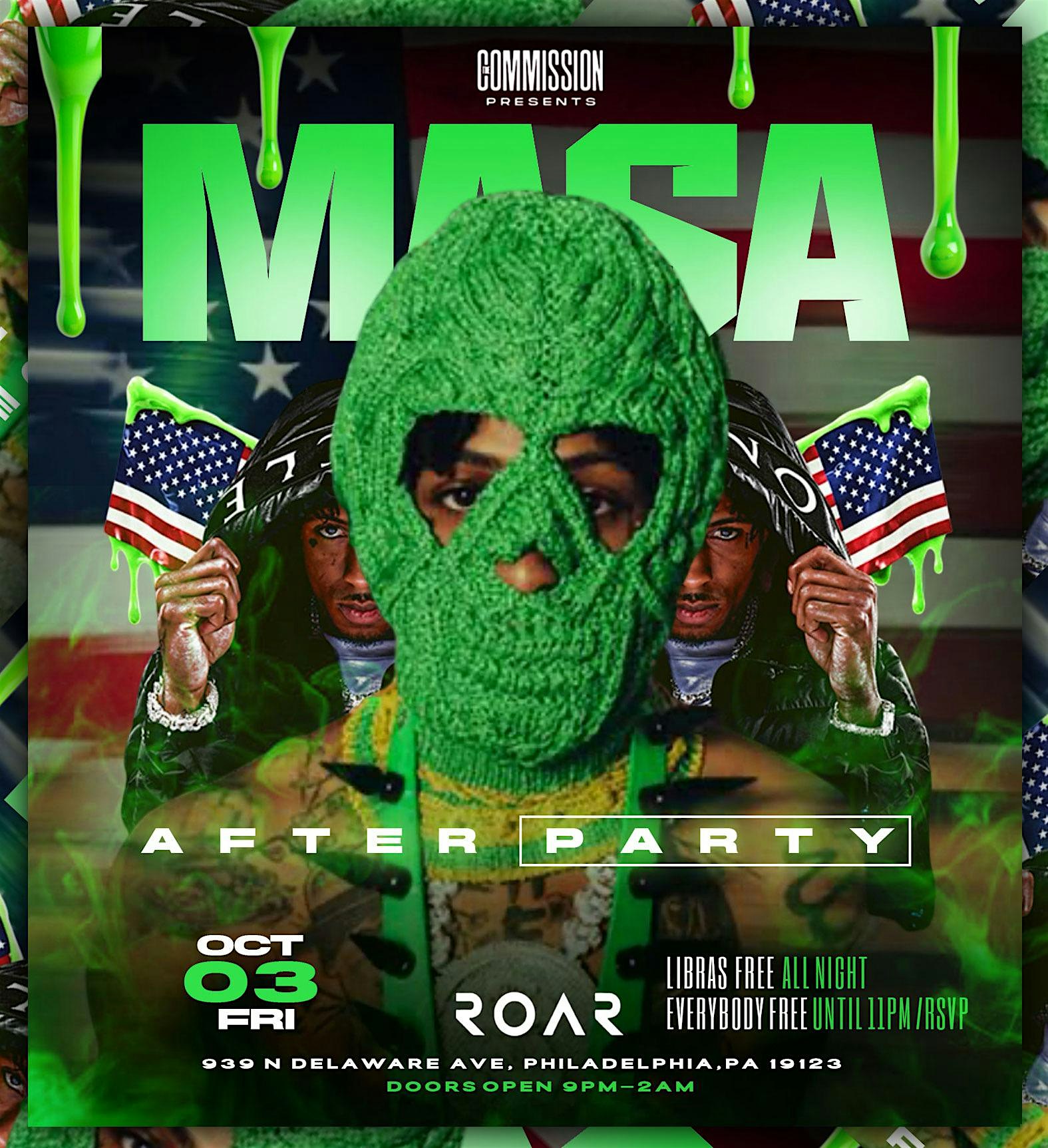MASA TOUR AFTER PARTY HOSTED BY TOOSII at 939 N Delaware Ave – Philadelphia, PA