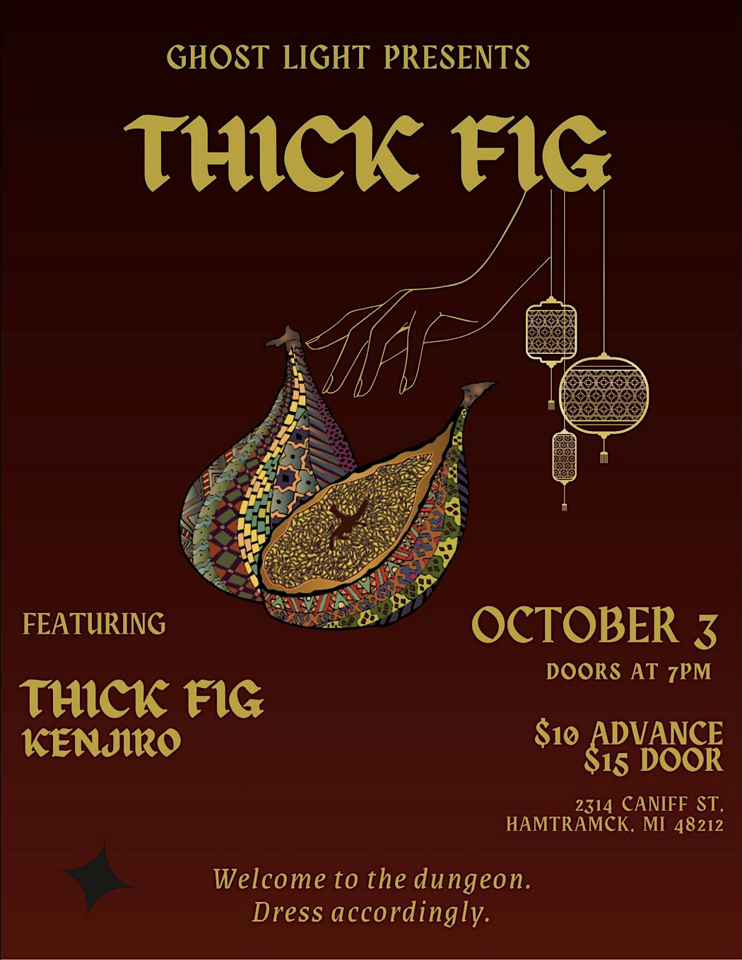 Thick Fig @ Ghost Light at Ghost Light, Caniff Street, Hamtramck, MI, USA – Hamtramck, MI