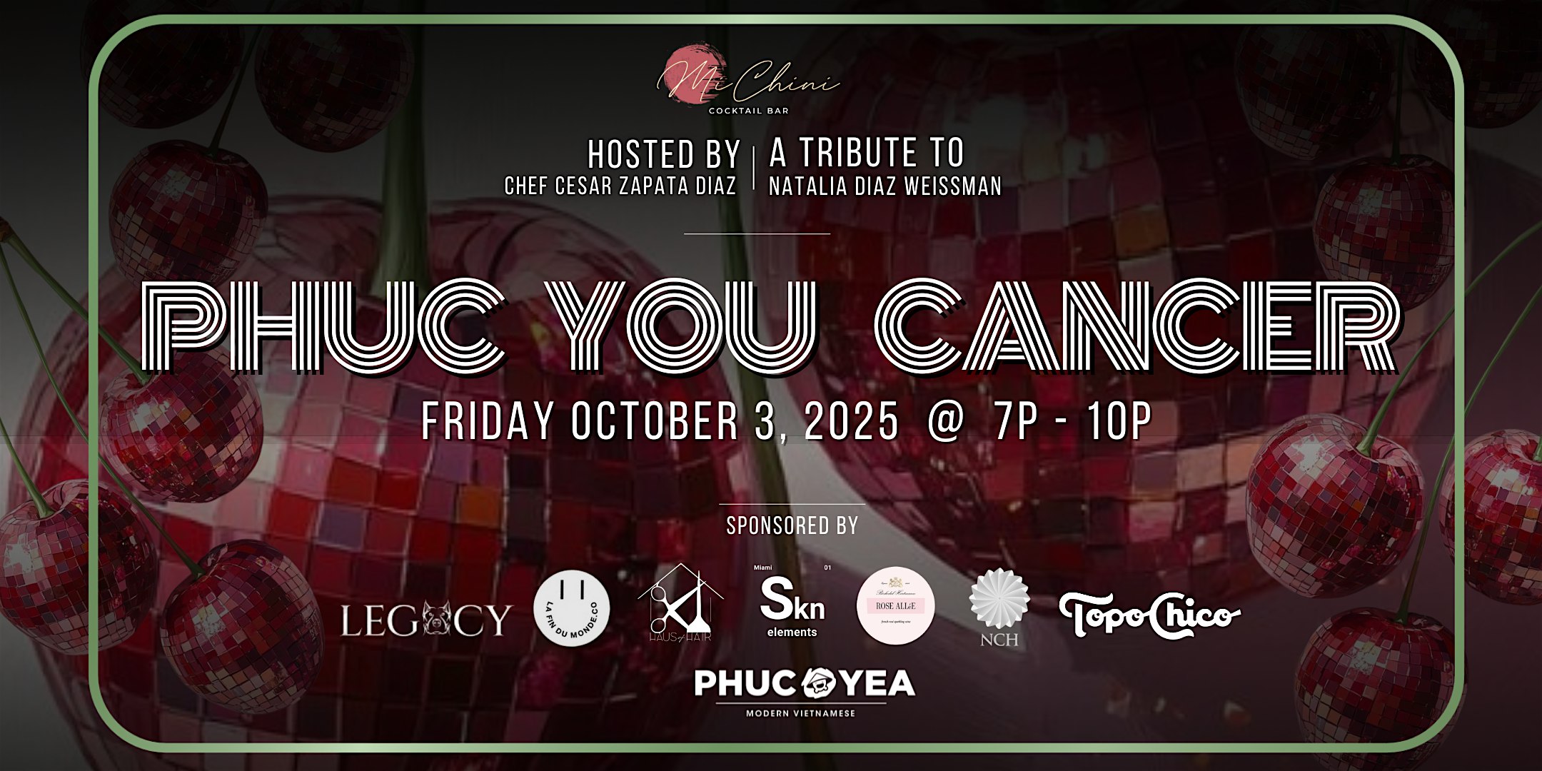 Phuc You Cancer – Mi Chini x Breast Cancer Awareness Night at Phuc Yea – Miami, FL