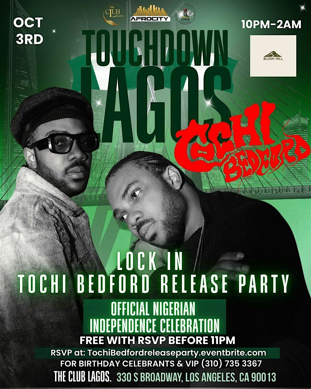 Lock in: Tochi Bedford release party at 330 S Broadway – Los Angeles, CA