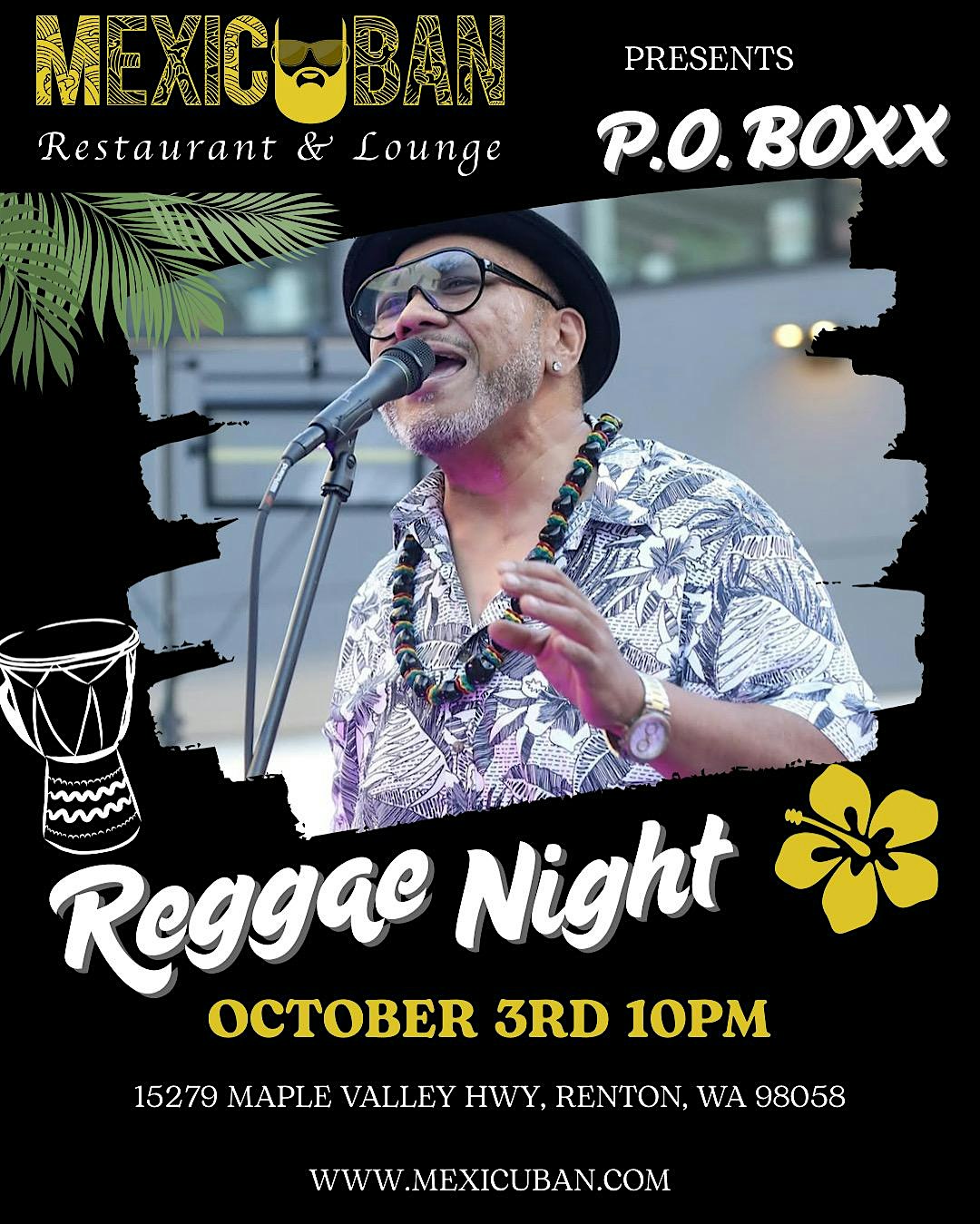 Reggae Night at MexiCuban at Mexicuban Restaurant & Lounge – Renton, WA