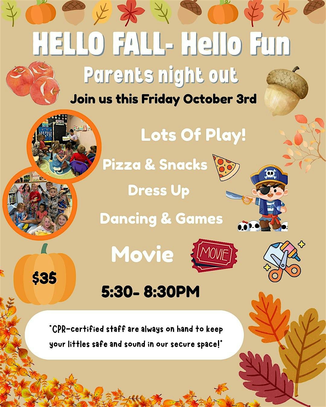 PNO This Friday (10/3)– Hello Fall! Music, Crafts & Giggles for Kids at Lemon Rose Play Cafe – Ocean Isle Beach, NC