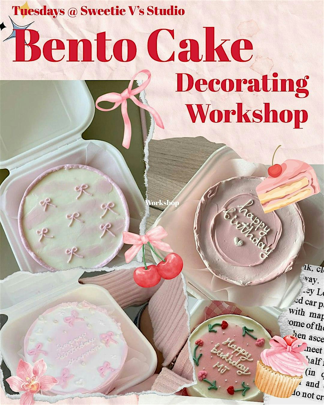 Bento Cake Decorating Workshop! (Tue-Fri) at Sweetie V’s Desserterie/Studio – Houston, TX