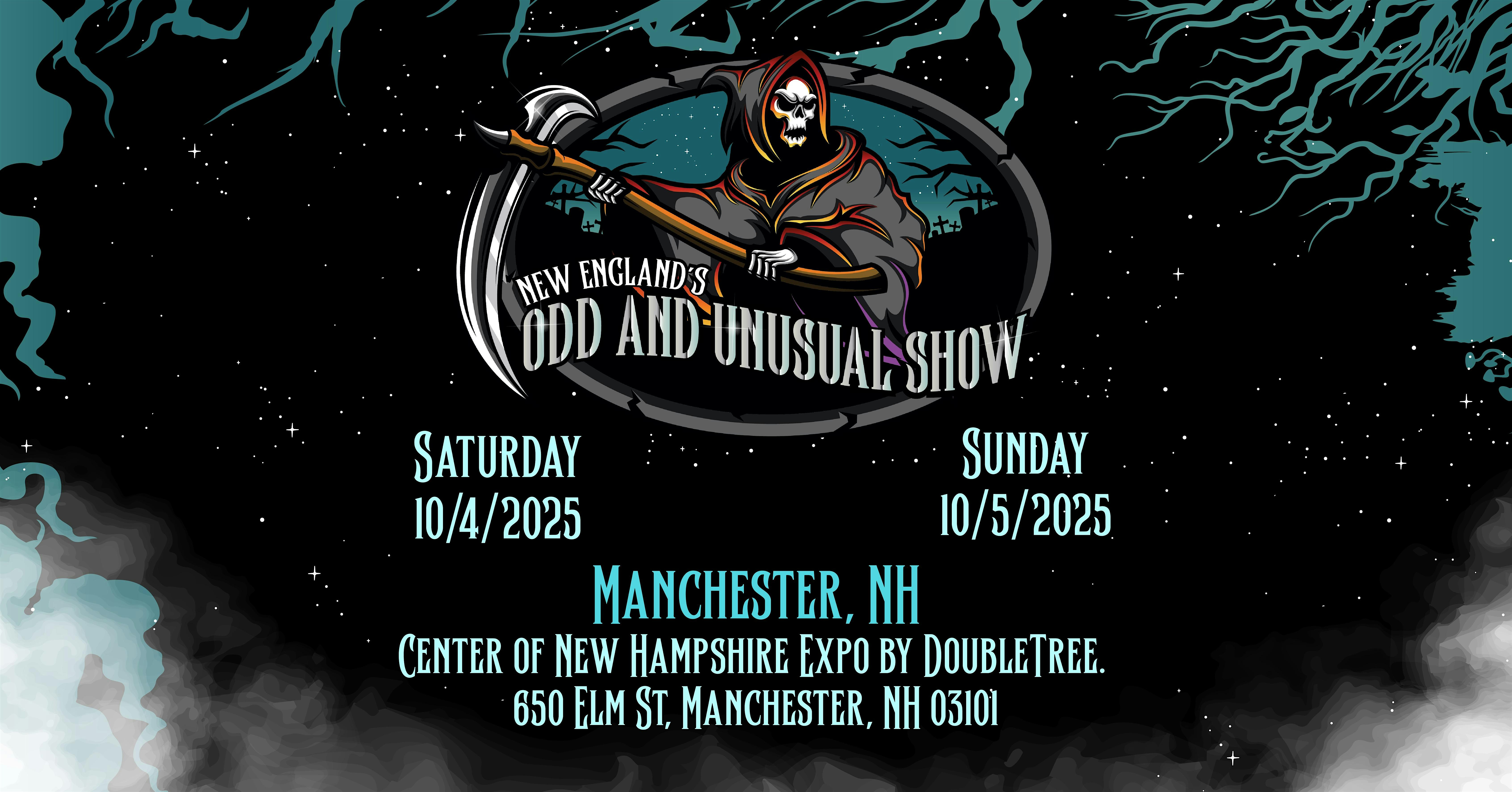 New England’s Odd And Unusual Show Manchester, NH 10/4/2025 & 10/5/2025 at Center of New Hampshire Expo – Manchester, NH