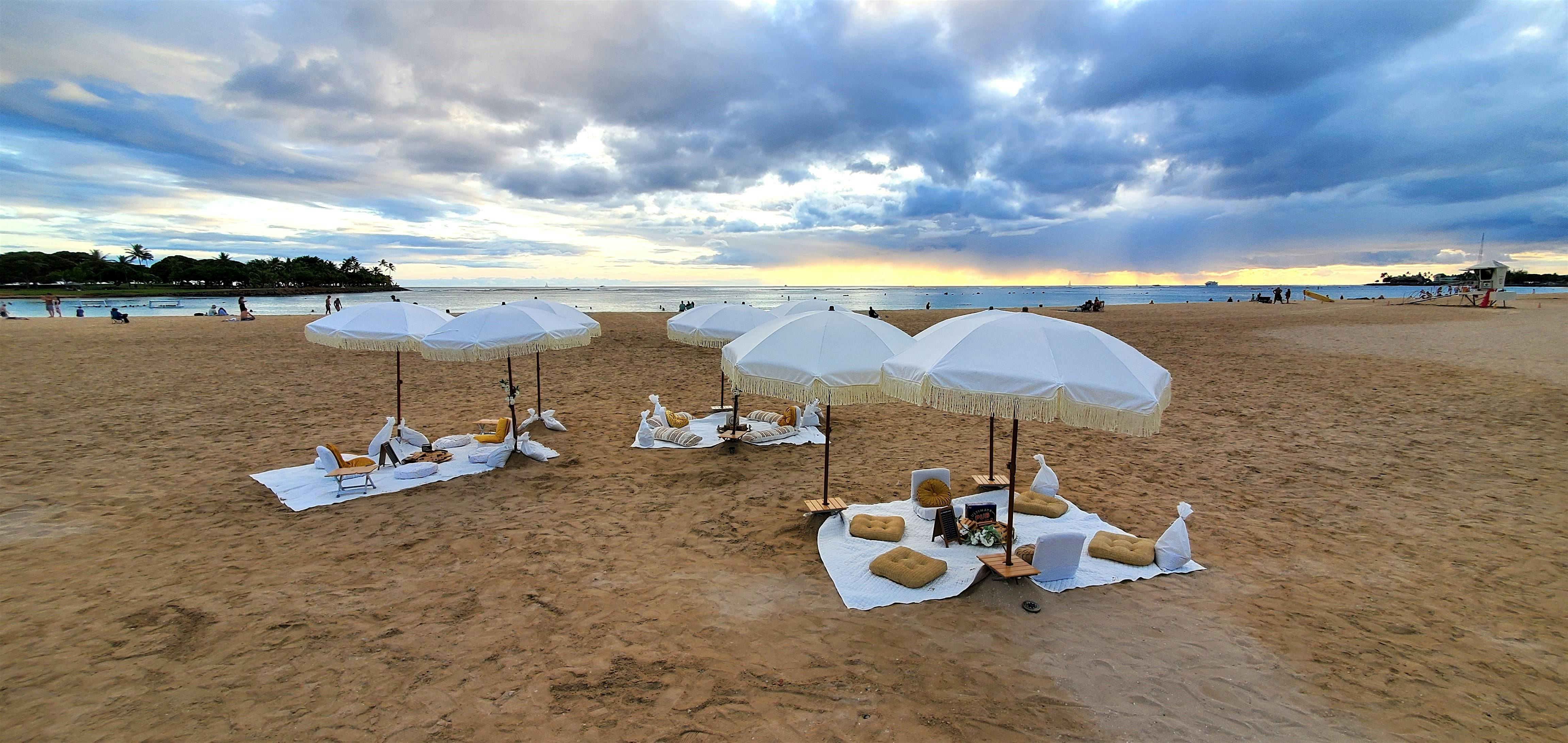 Wedding Week Beach Party for up to TWENTY FOUR at Beach Park in Honolulu (please email for location) – Honolulu, HI