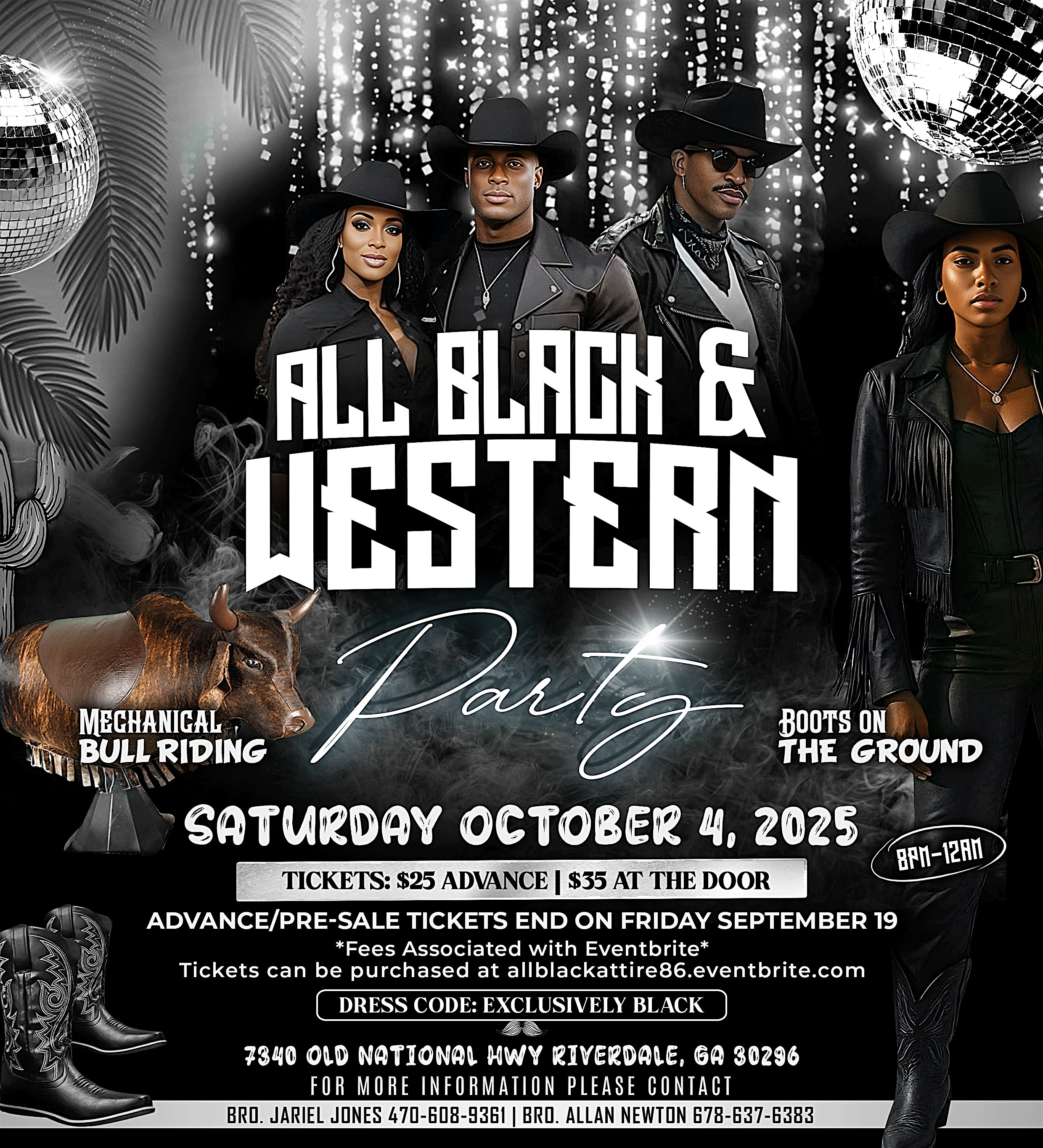 ALL BLACK & WESTERN PARTY at Grand East – Riverdale, GA