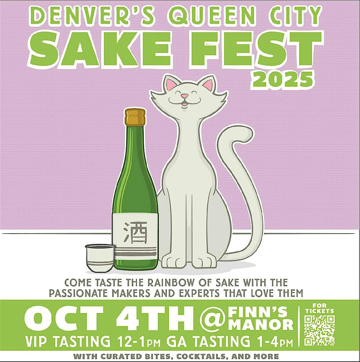 Denver’s Queen City Sake Festival at Finn’s Manor – Denver, CO