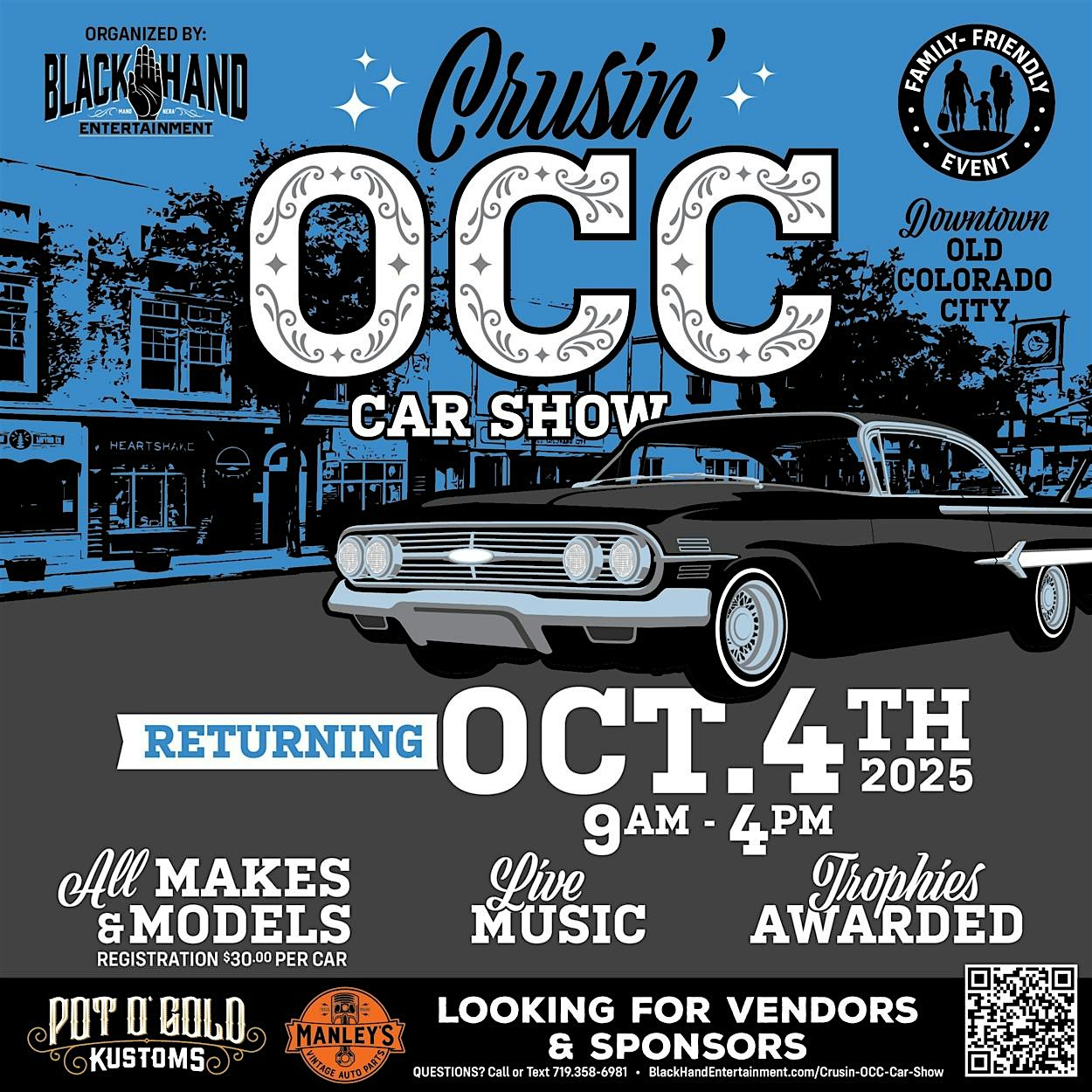 Cruisin’ OCC Car Show at Old Colorado City – Colorado Springs, CO