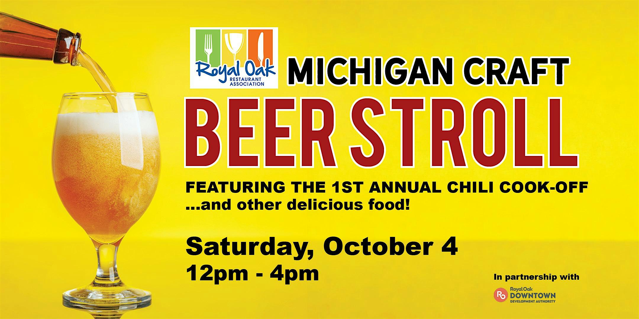 2025 Michigan Craft Beer Stroll at Downtown Royal Oak – Royal Oak, MI