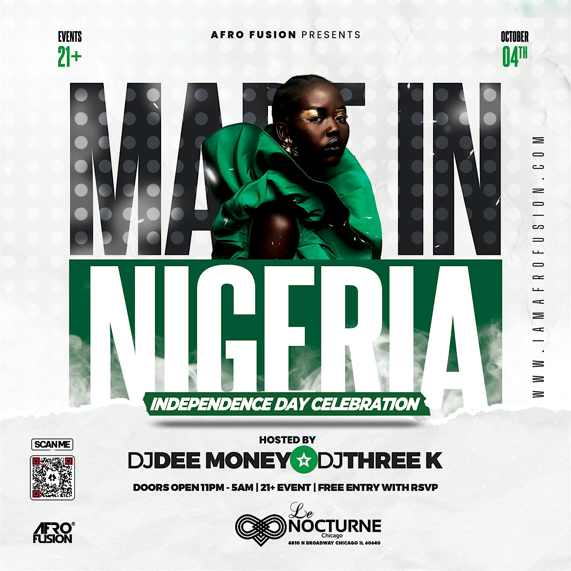 Made in Nigeria – Nigerian Independence Celebration at Le Nocturne Chicago – Chicago, IL
