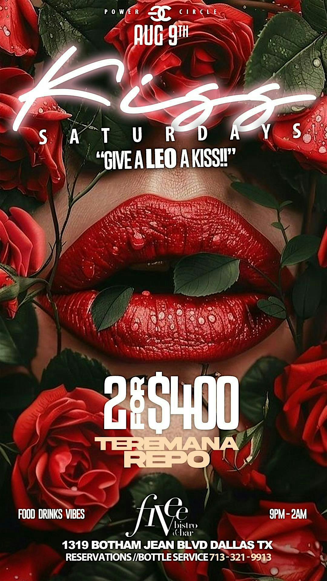 KISS SATURDAYS at The FIVEE Bistro & Bar – Dallas, TX