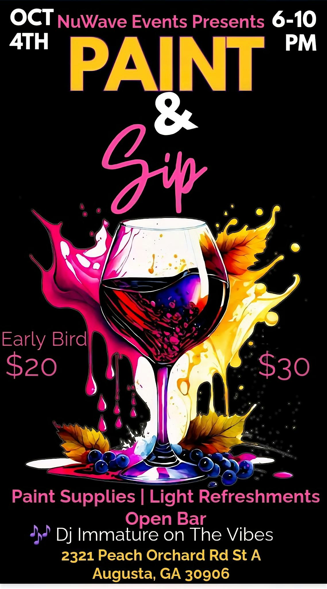 Paint & Sip at 2321 Peach Orchard Rd – Augusta, GA