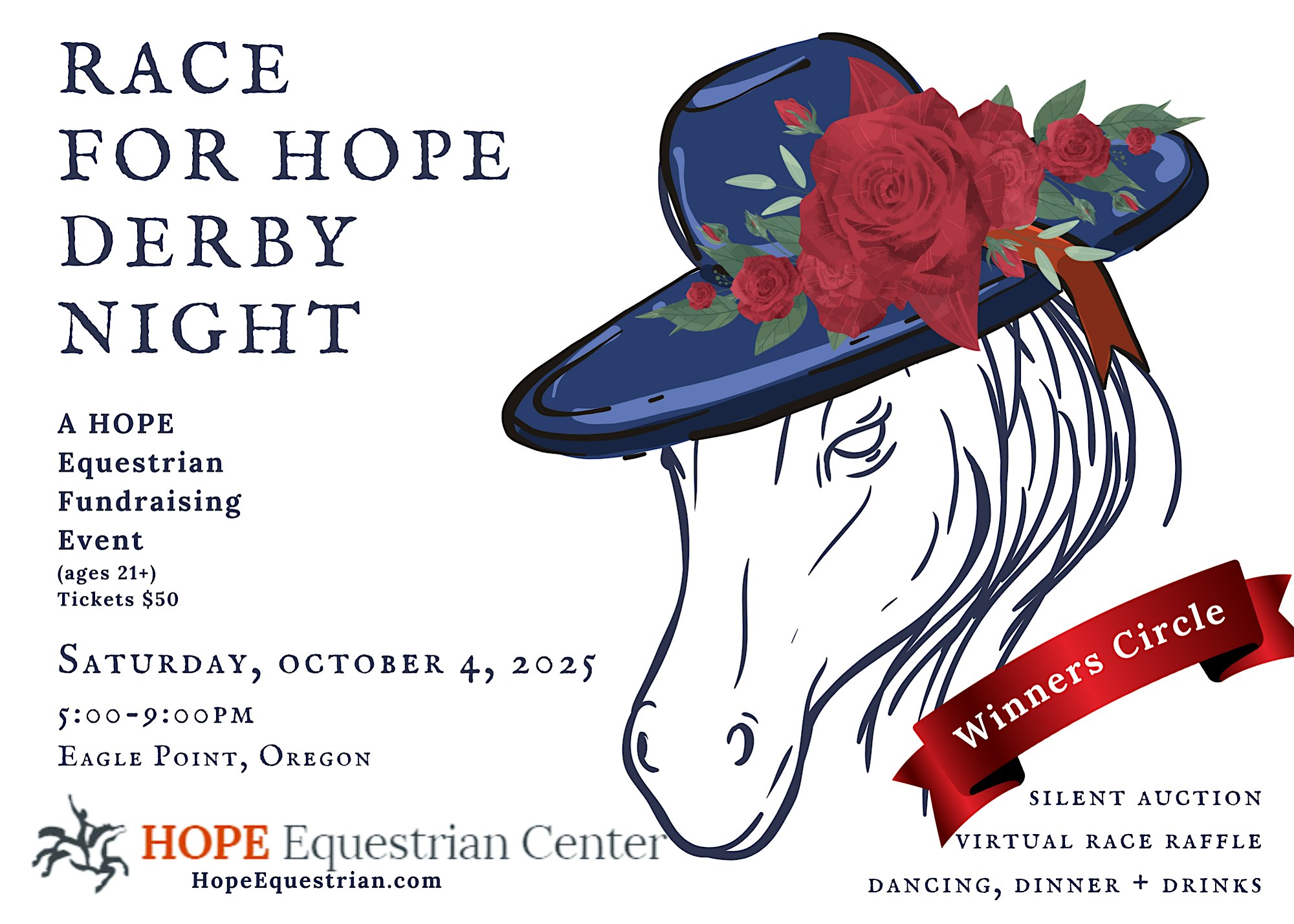 Race for HOPE Derby Night at Hope Equestrian Center – Eagle Point, OR