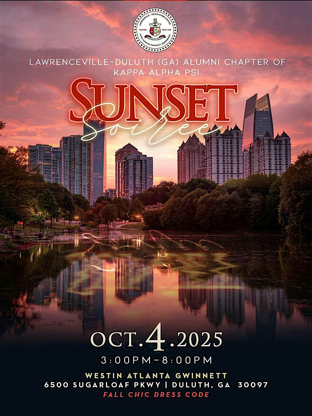 Sunset Soiree’ at The Westin Atlanta Gwinnett – Duluth, GA