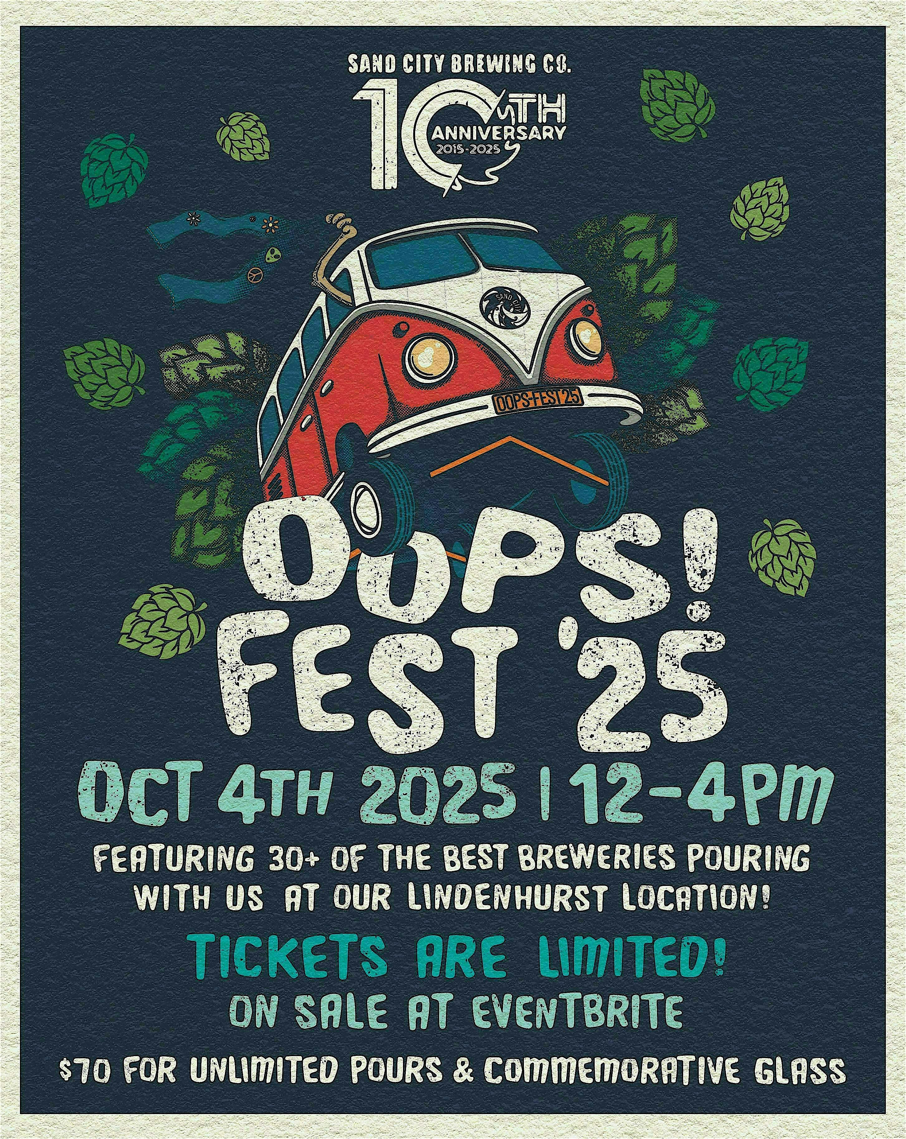 Sand City 10th Anniversary presents Oops! Fest ’25 at Sand City Brewing – Lindenhurst, NY