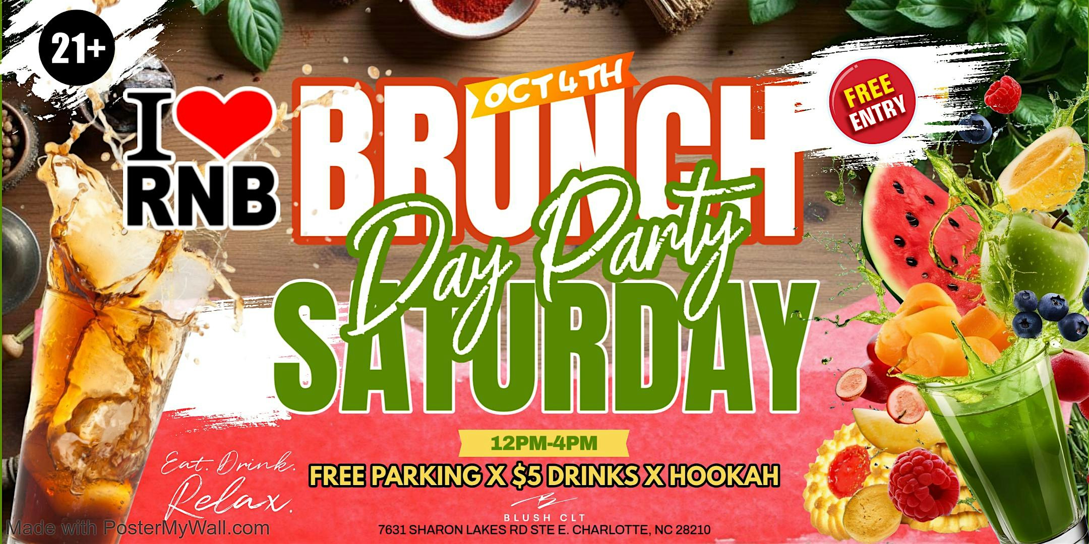 Queen City R&B Brunch & Day Party at Blush CLT – Charlotte, NC