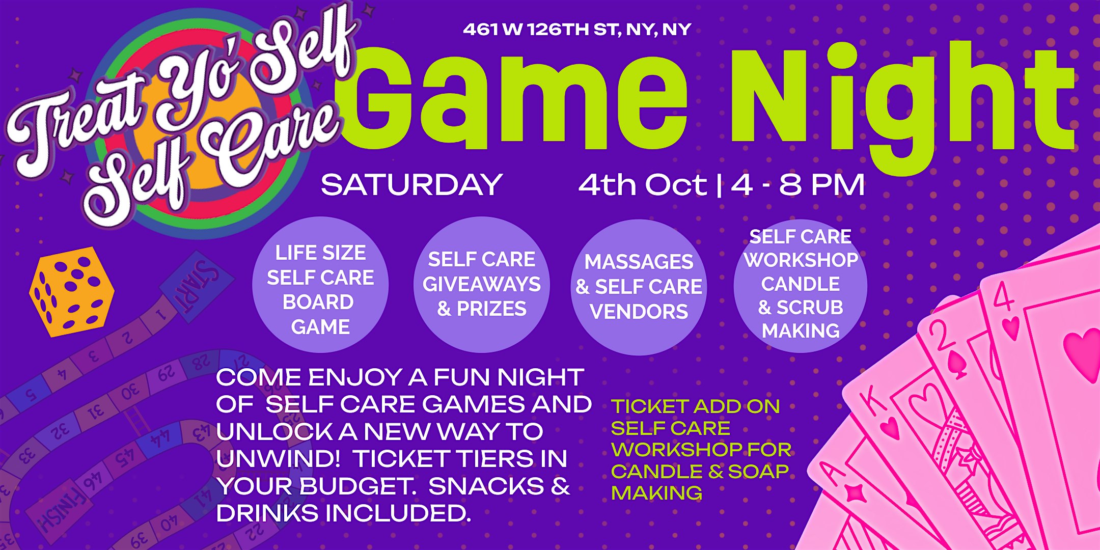 Self Care Game Night at Heyground Harlem by Communitas – New York, NY