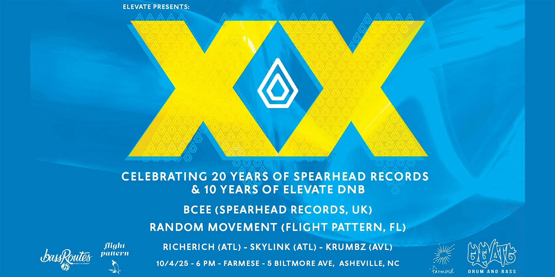E10: BCee (Spearhead Records / UK) & Random Movement (Flight Pattern / FL) at Farmese Cocktail Lounge – Asheville, NC