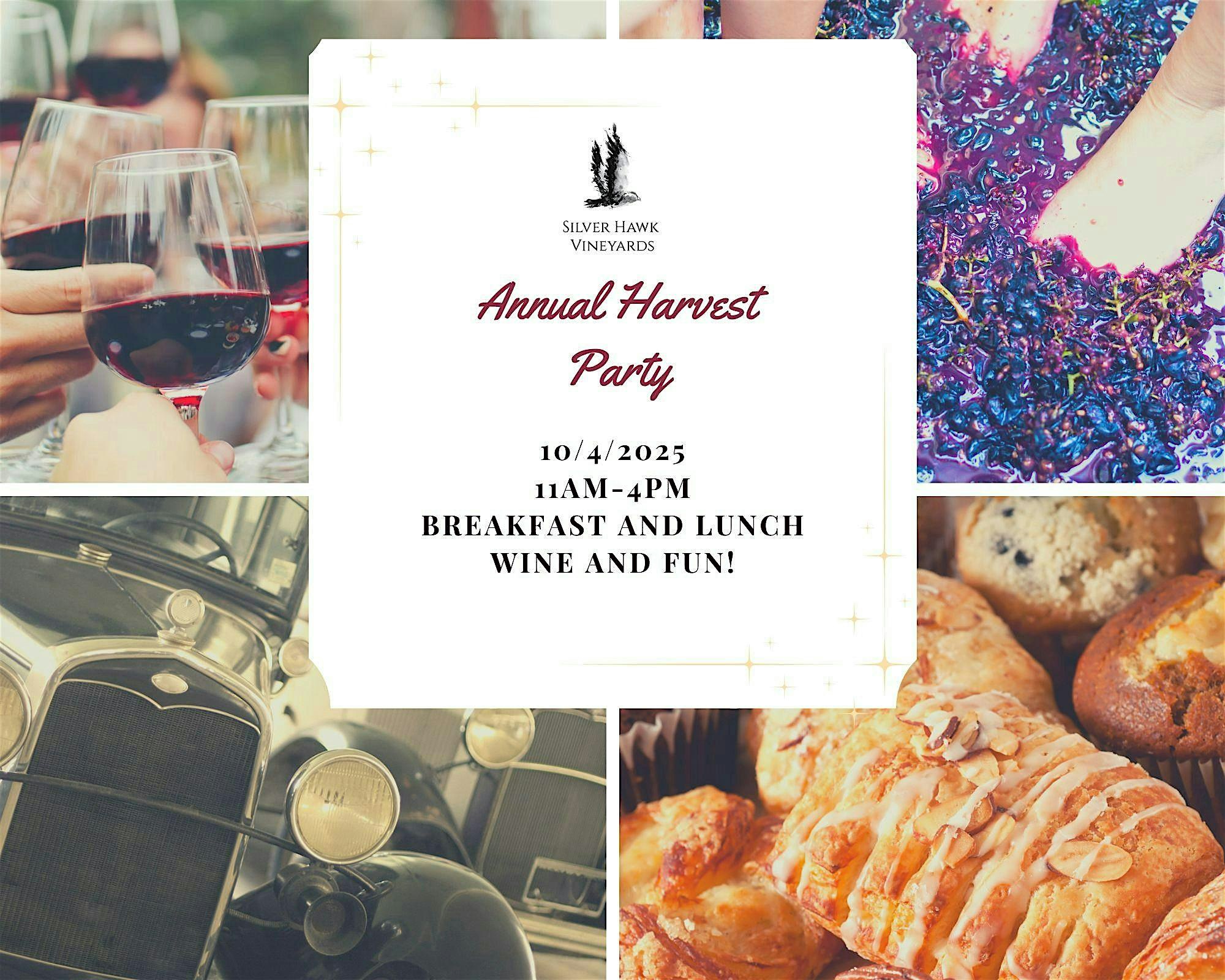 Silver Hawks Presents Our Annual Harvest Party 2025 at Winery Row Building – Paso Robles, CA