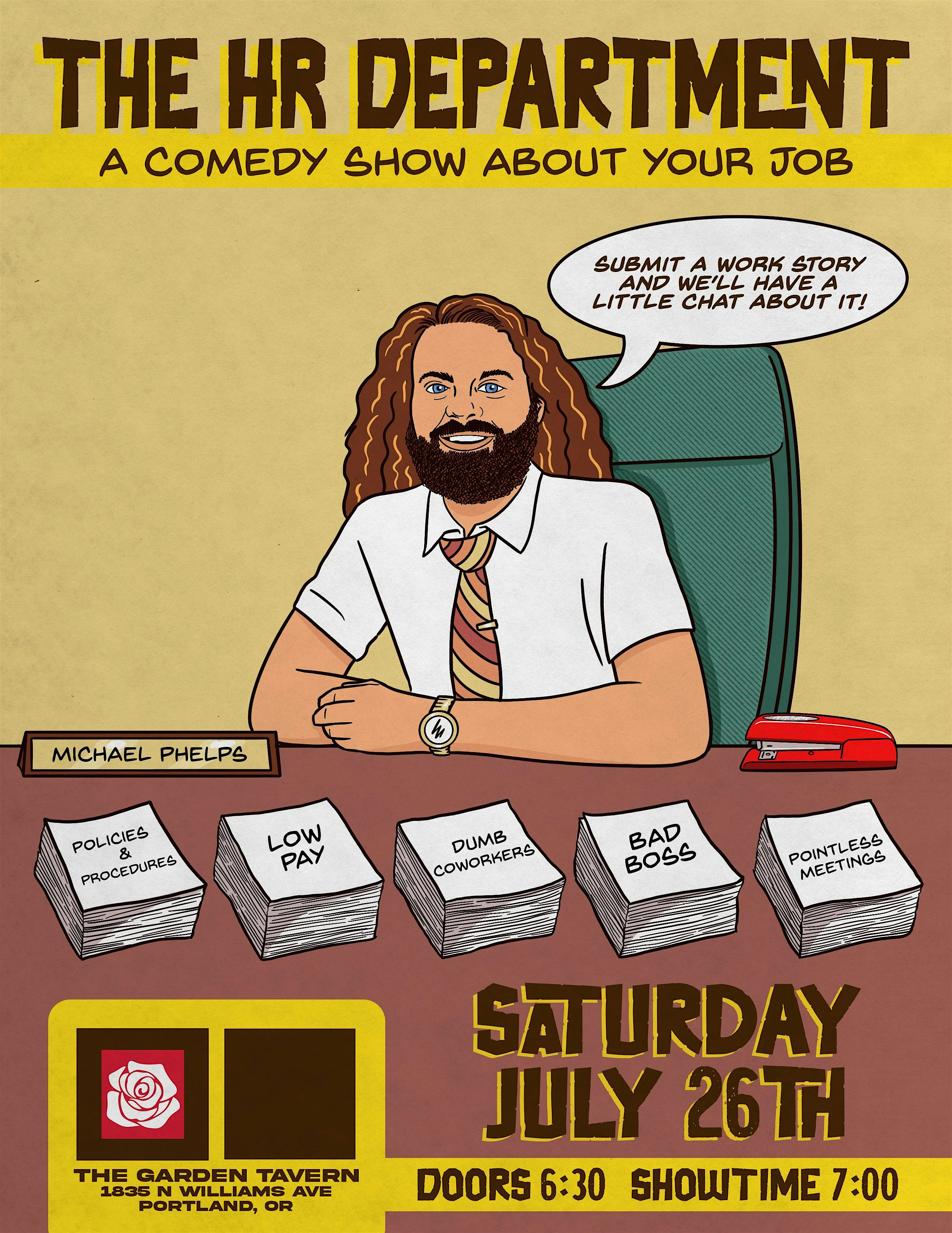 The HR Department: A Comedy Show at The Garden Tavern – Portland, OR