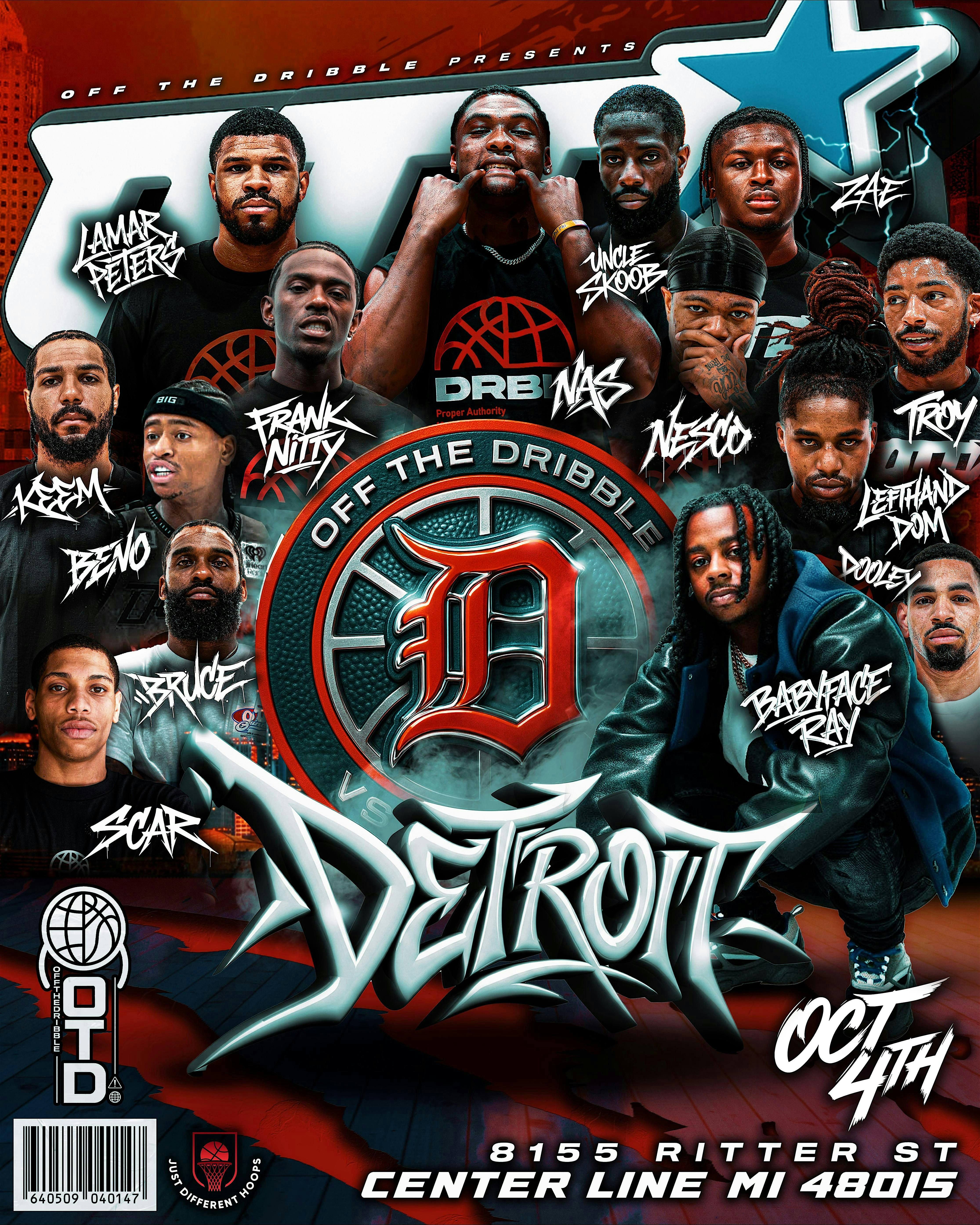 DETROIT vs EVERYBODY – OTD STREETBALL TOUR at Center Line Preparatory Academy – Center Line, MI