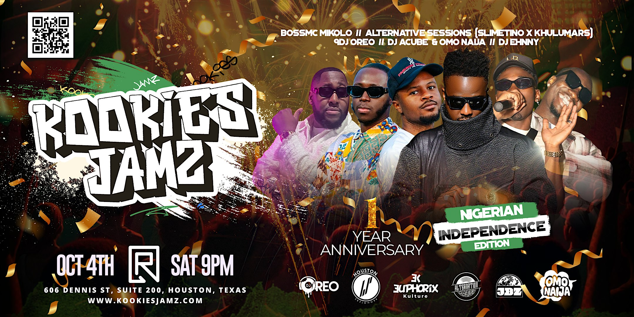 KOOKIES JAMZ – OMO NAIJA (INDEPENDECE EDITION) at Reset Rooftop Bar & Lounge – Houston, TX