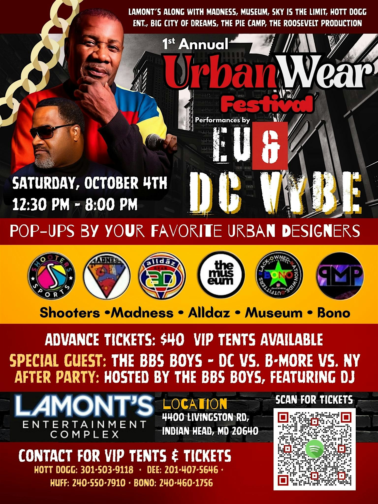 Urban Wear Festival at Lamont’s Entertainment Complex – Indian Head, MD