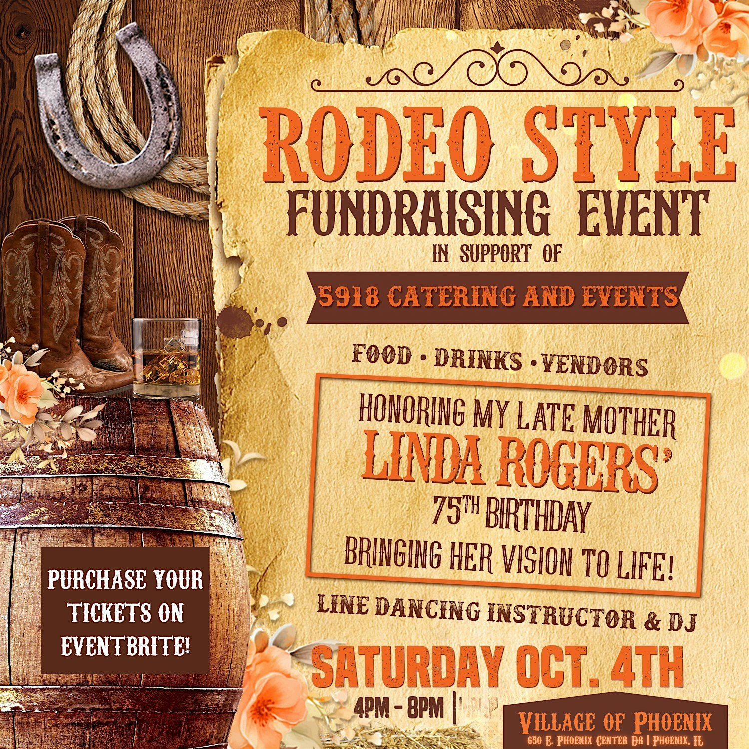 Giddy-Up & Groove: A Rodeo-Style Fundraiser at Village of Phoenix – Phoenix, IL