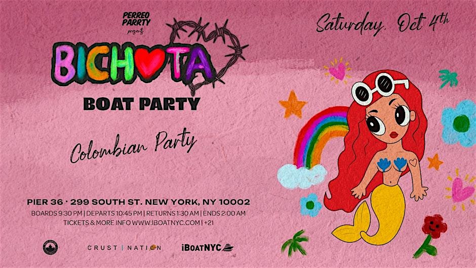 Bichota Boat – Karol G Tribute for Colombian Boat Party Yacht Cruise at Pier 36 – New York,, NY