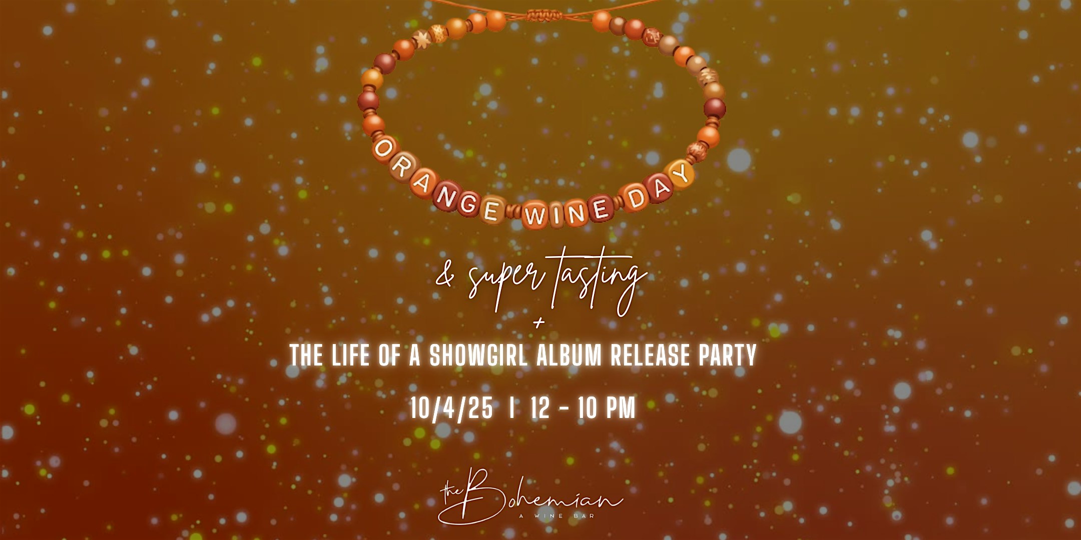 Orange Wine Day & The Life of a Showgirl Album Release Party at The Bohemian: A Wine Bar – Charlotte, NC