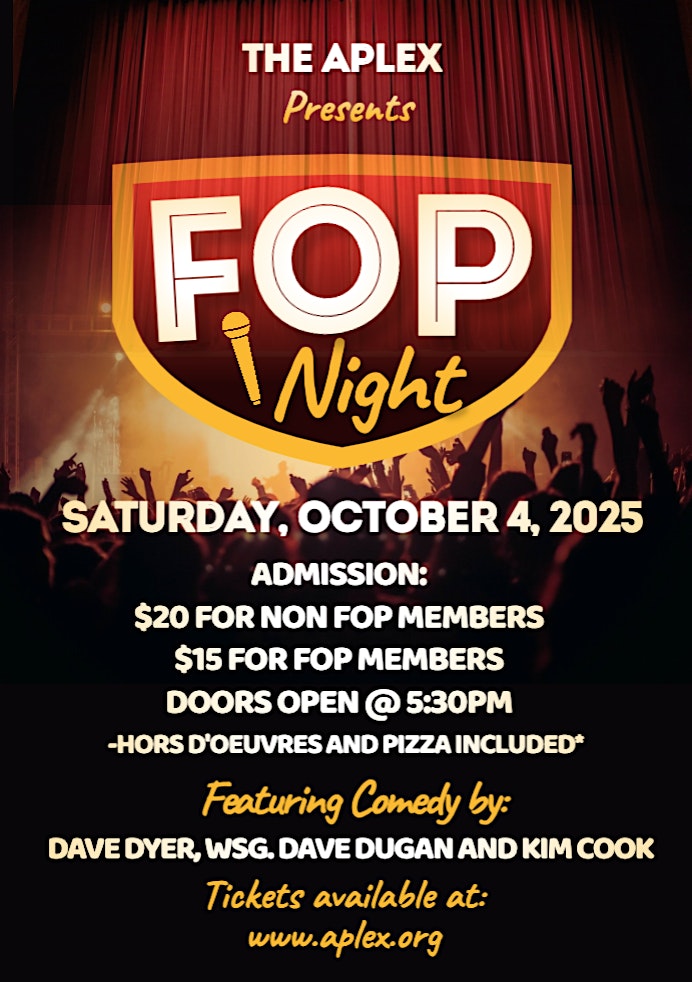 FOP Night! with comedy from Dave Dyer, Dave Dugan and Kim Cook at The APlex – Alpena Events Complex – Alpena, MI