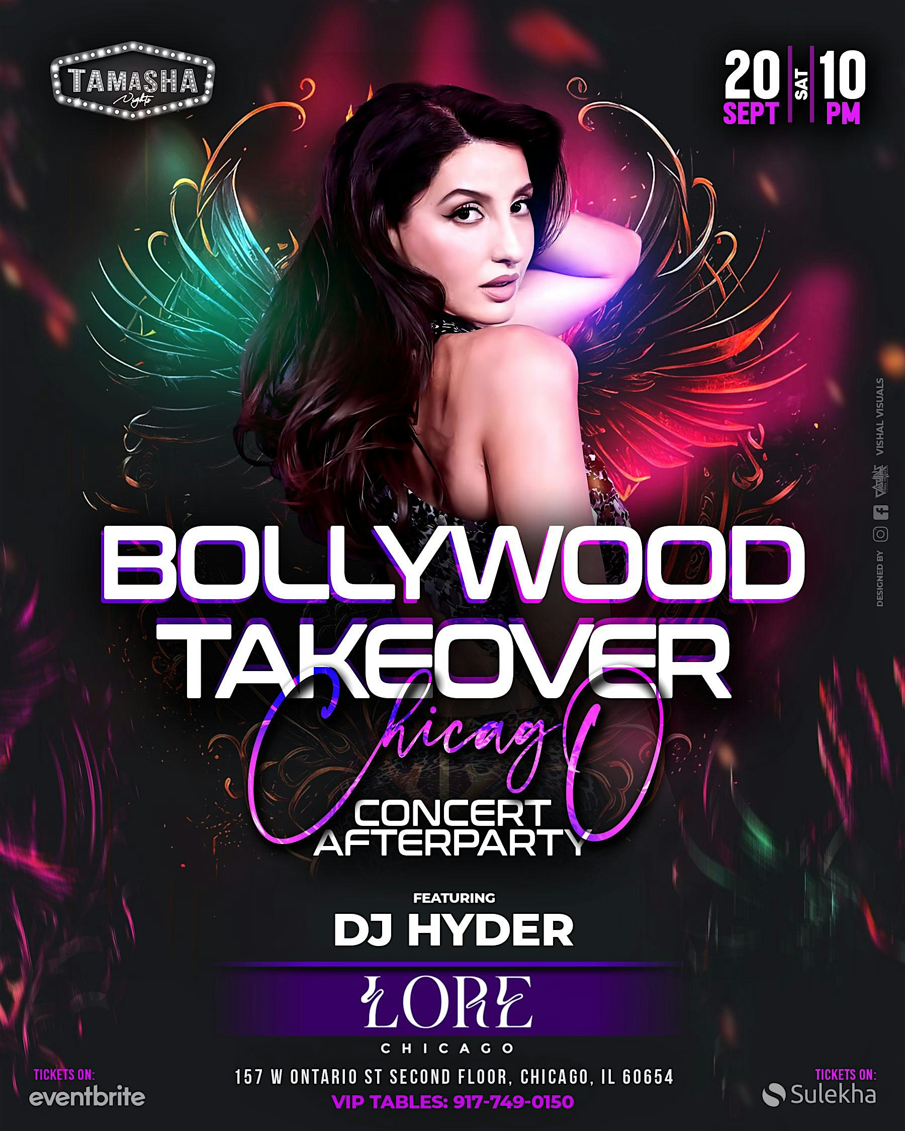 CHICAGO BOLLYWOOD TAKEOVER – AFTER CONCERT PARTY @LORE NIGHTCLUB at Lore Chicago – Chicago, IL