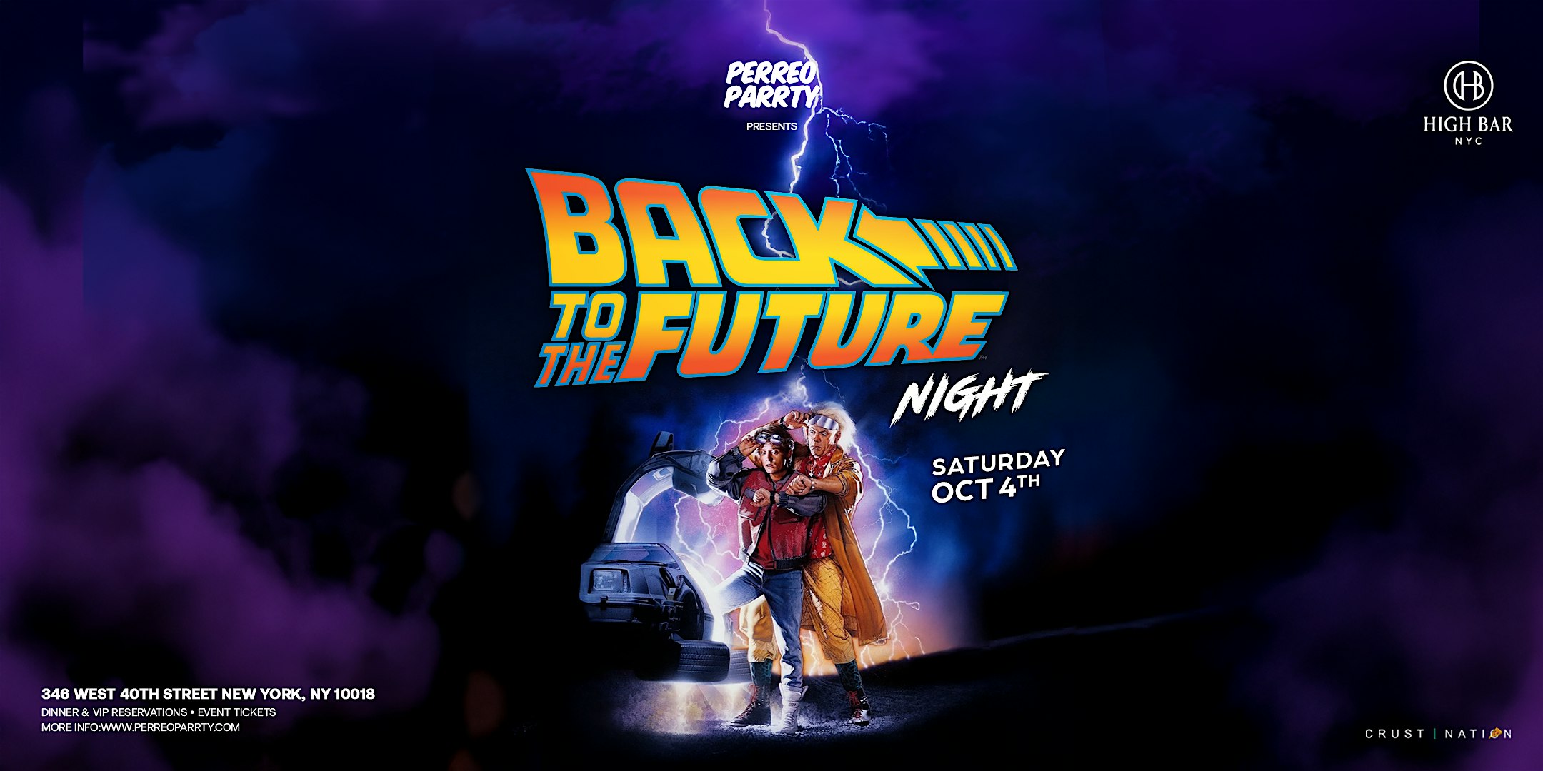 Perreo on the Roof – Back to the Future Party at Highbar Rooftop NYC at High Bar New York – New York, NY