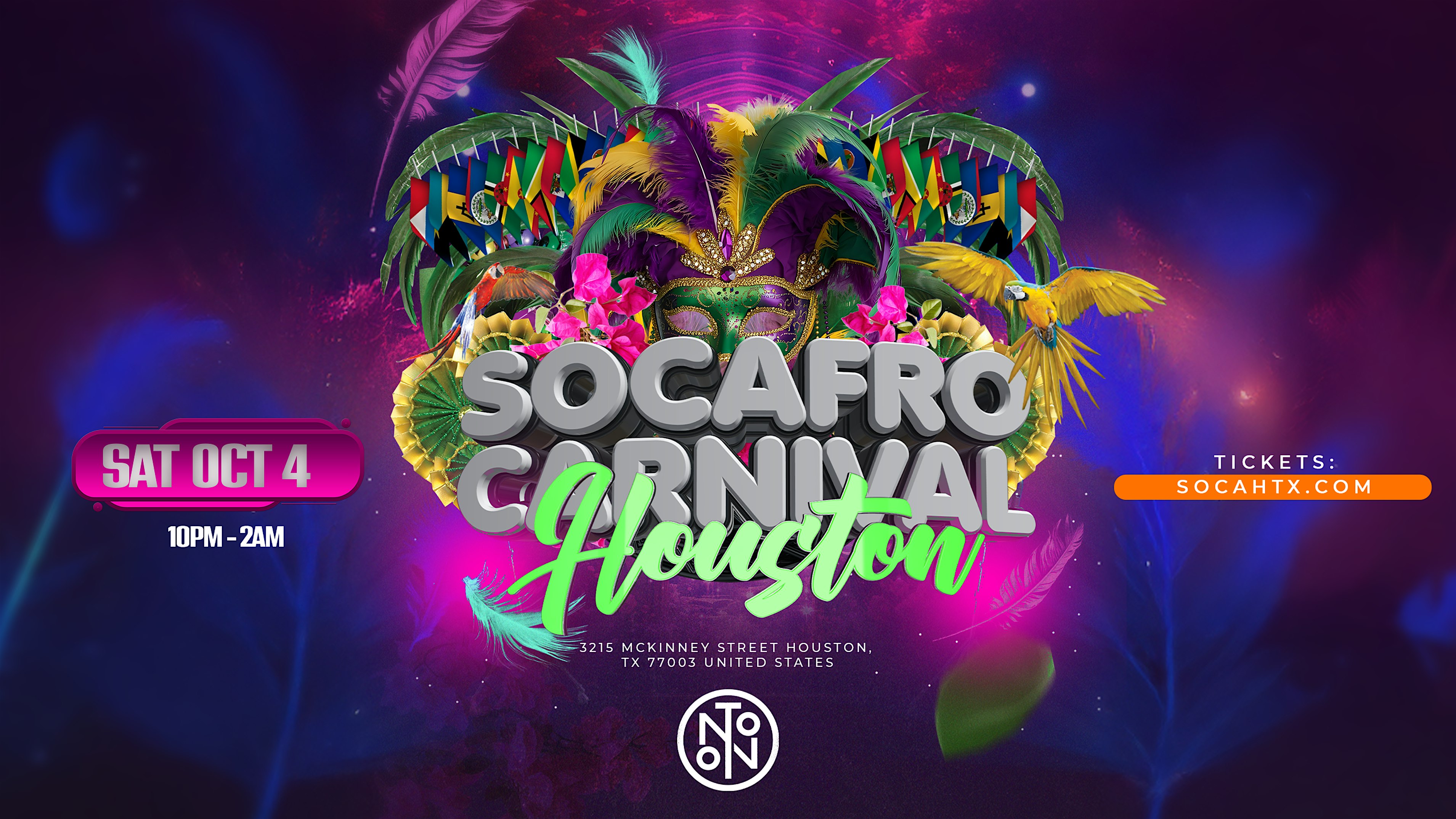 Socafro Carnival Houston at NOTO Houston – Houston, TX