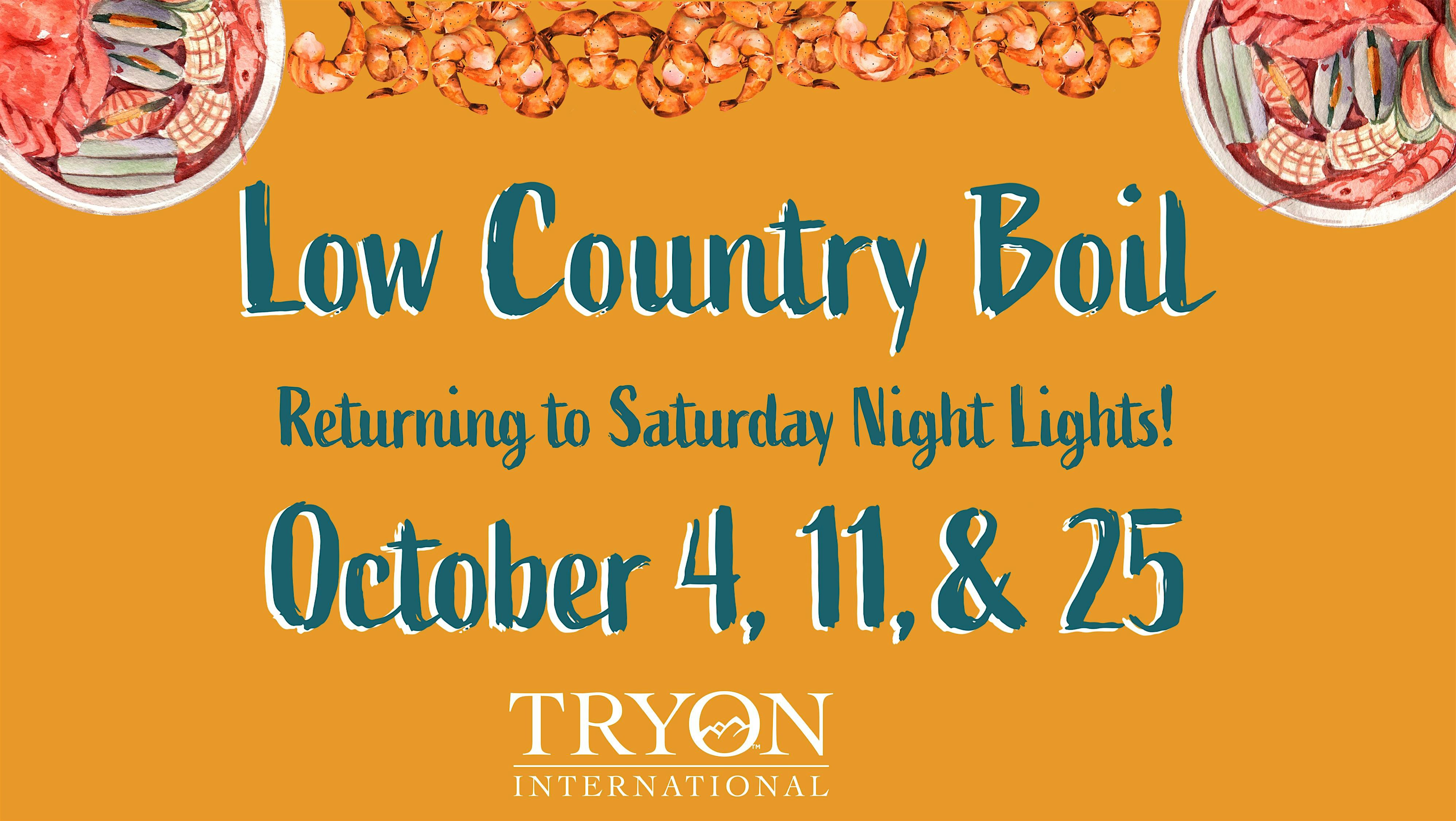 Low Country Boil at Tryon International – Mill Spring, NC