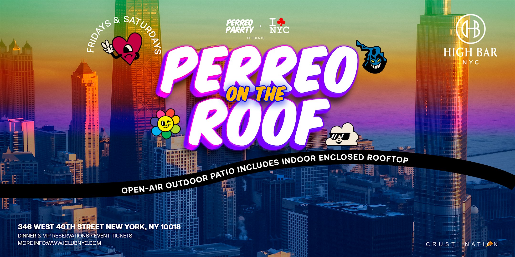 HIGH BAR PERREO ON THE ROOF – Rooftop Latin & Reggaeton Dance Party at High Bar New York – New York, NY