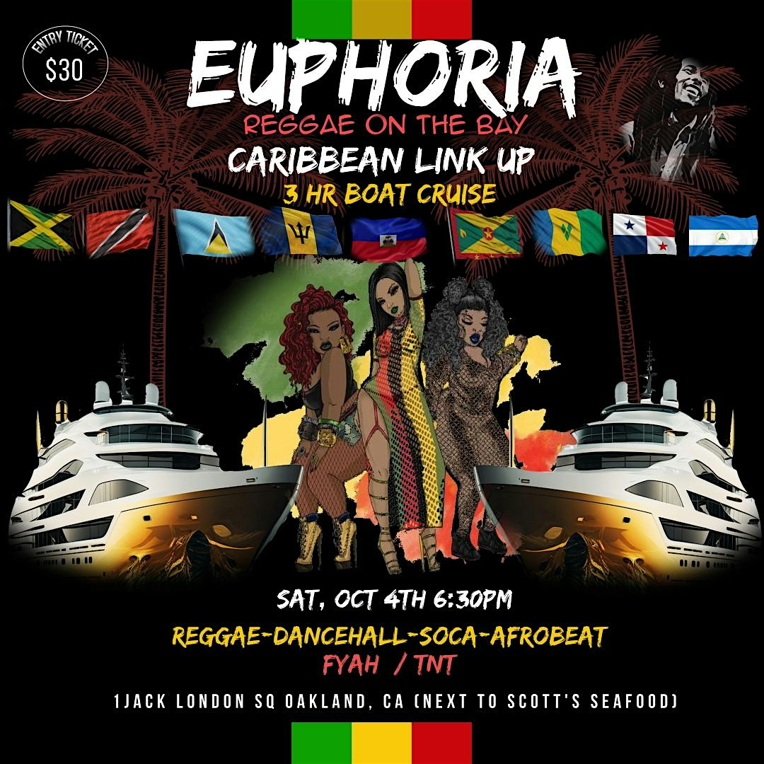 Reggae On The Bay “Euphoria” Caribbean Link Up at Jack London Square – Oakland, CA