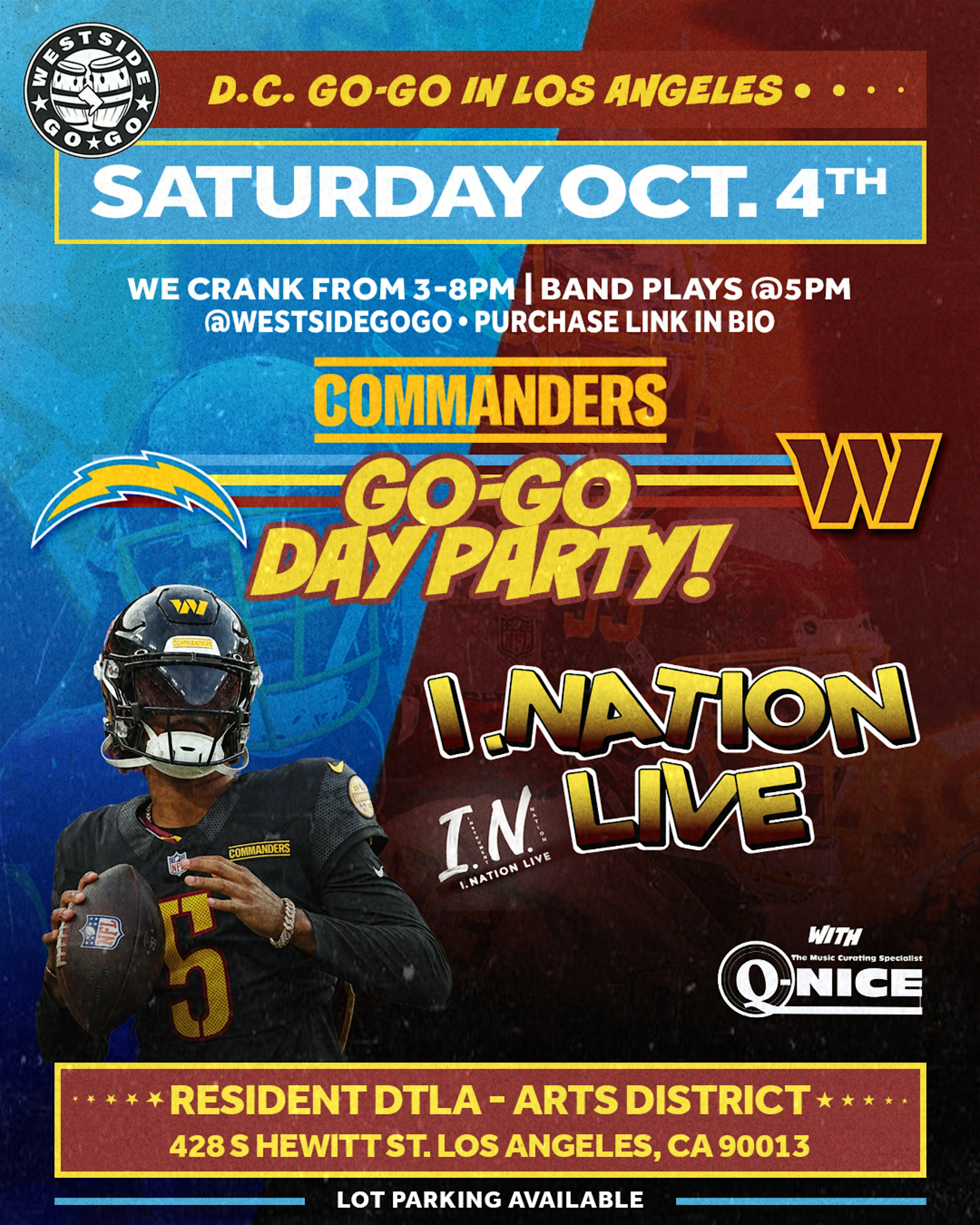 DAY PARTY – Commanders & Crank! at Resident – Los Angeles, CA