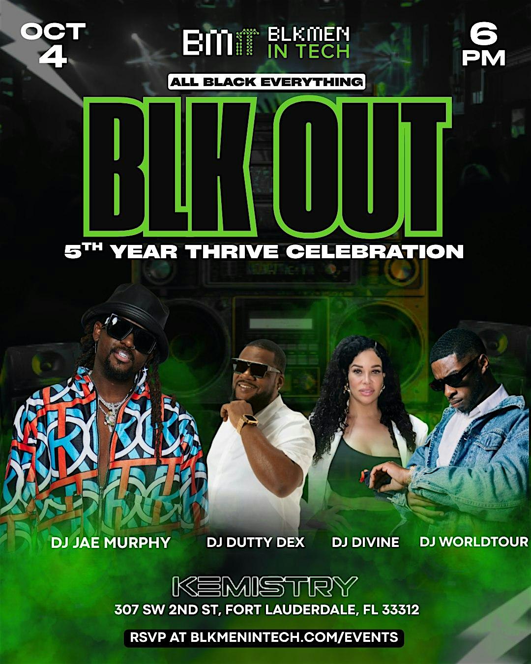 BLKOUT 2025: The ALL BLACK Celebration at Kemistry Nightclub – Fort Lauderdale, FL