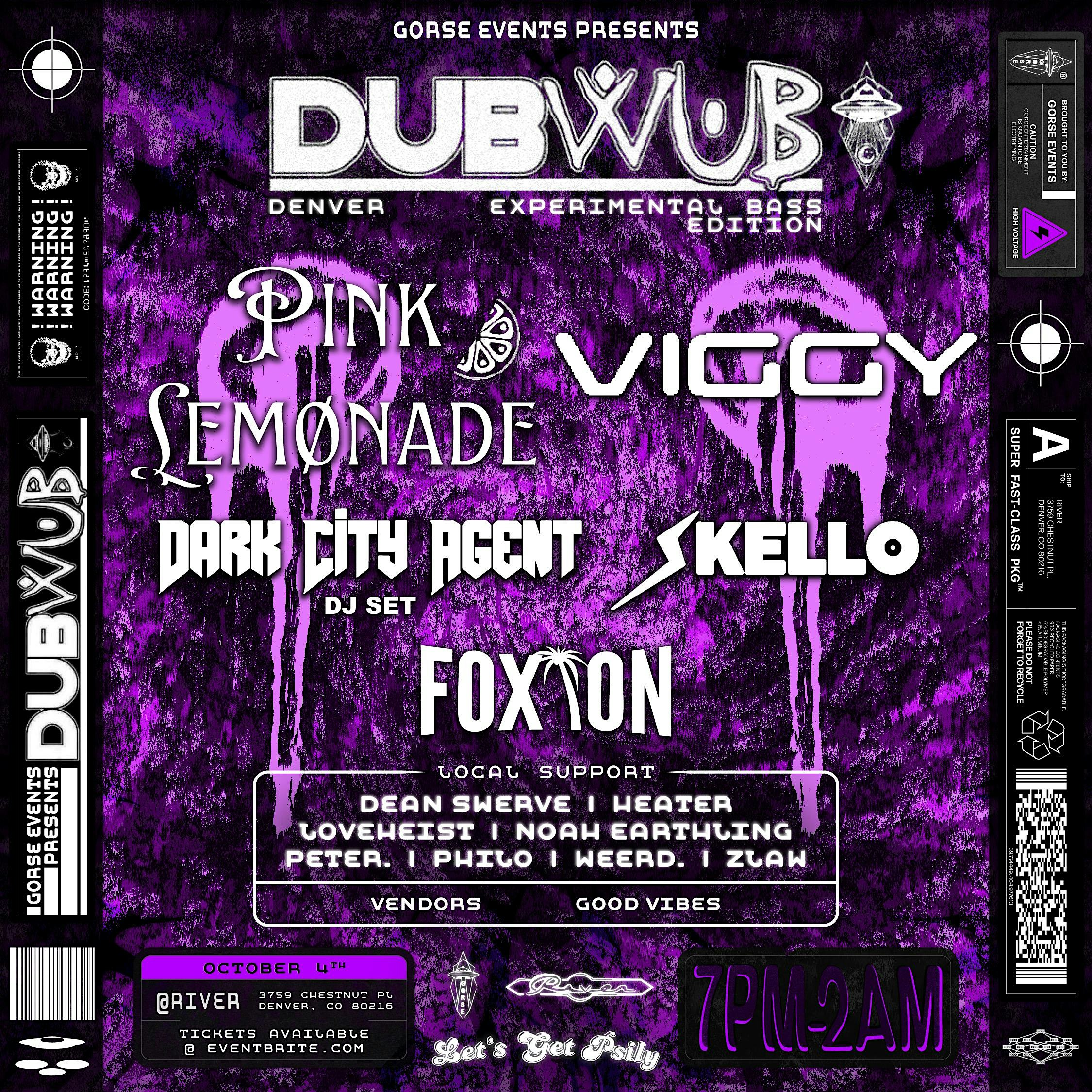 DUB WUB DENVER EXPERIMENTAL BASS OCTOBER at RIVER – Denver, CO