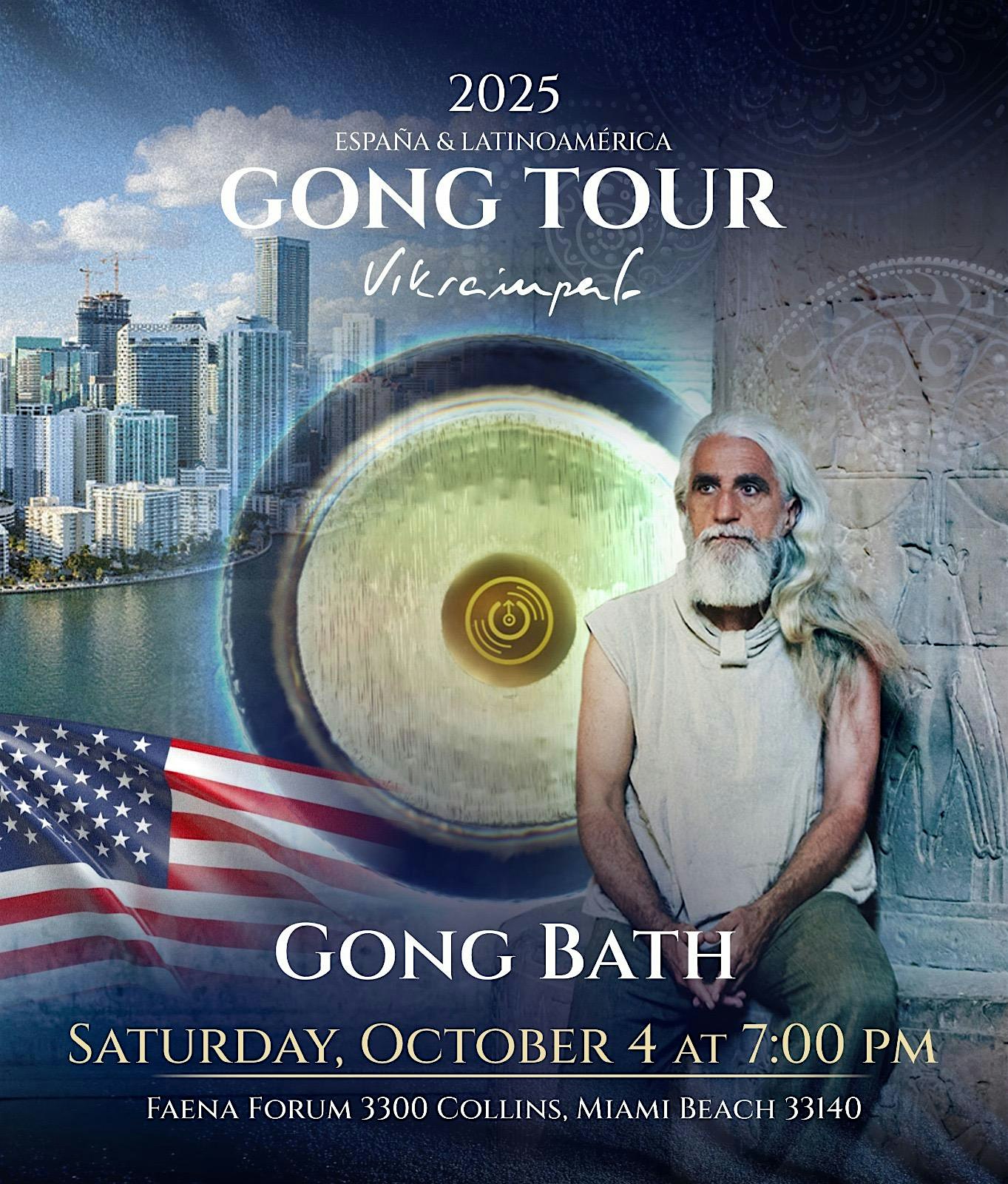 GONG BATH by Vikrampal & special guests at Faena Forum – Miami Beach, FL
