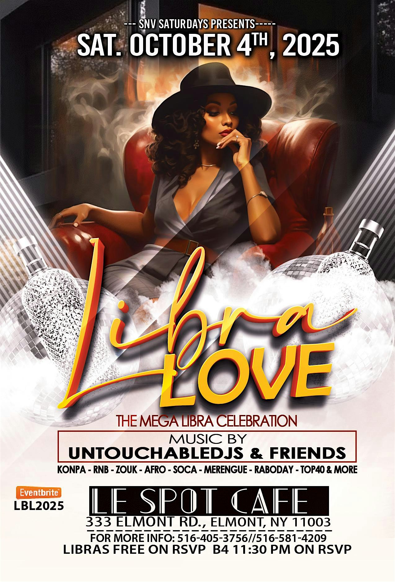 LIBRA LOVE 2025 at Le Spot Cafe – Elmont, NY