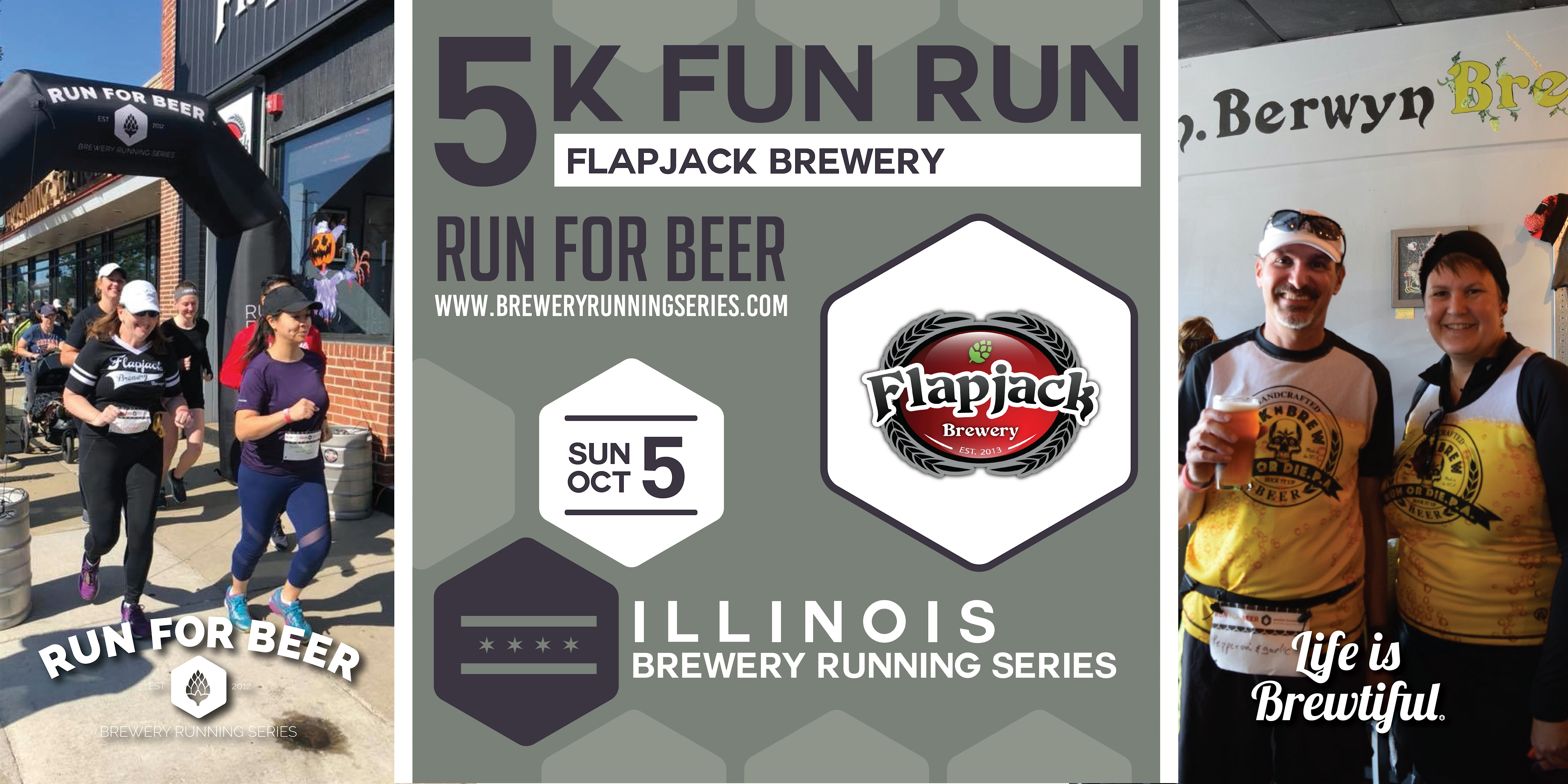 5k Beer Run x Flapjack Brewery | 2025 Illinois Brewery Running Series at Flapjack Brewery – Berwyn, IL