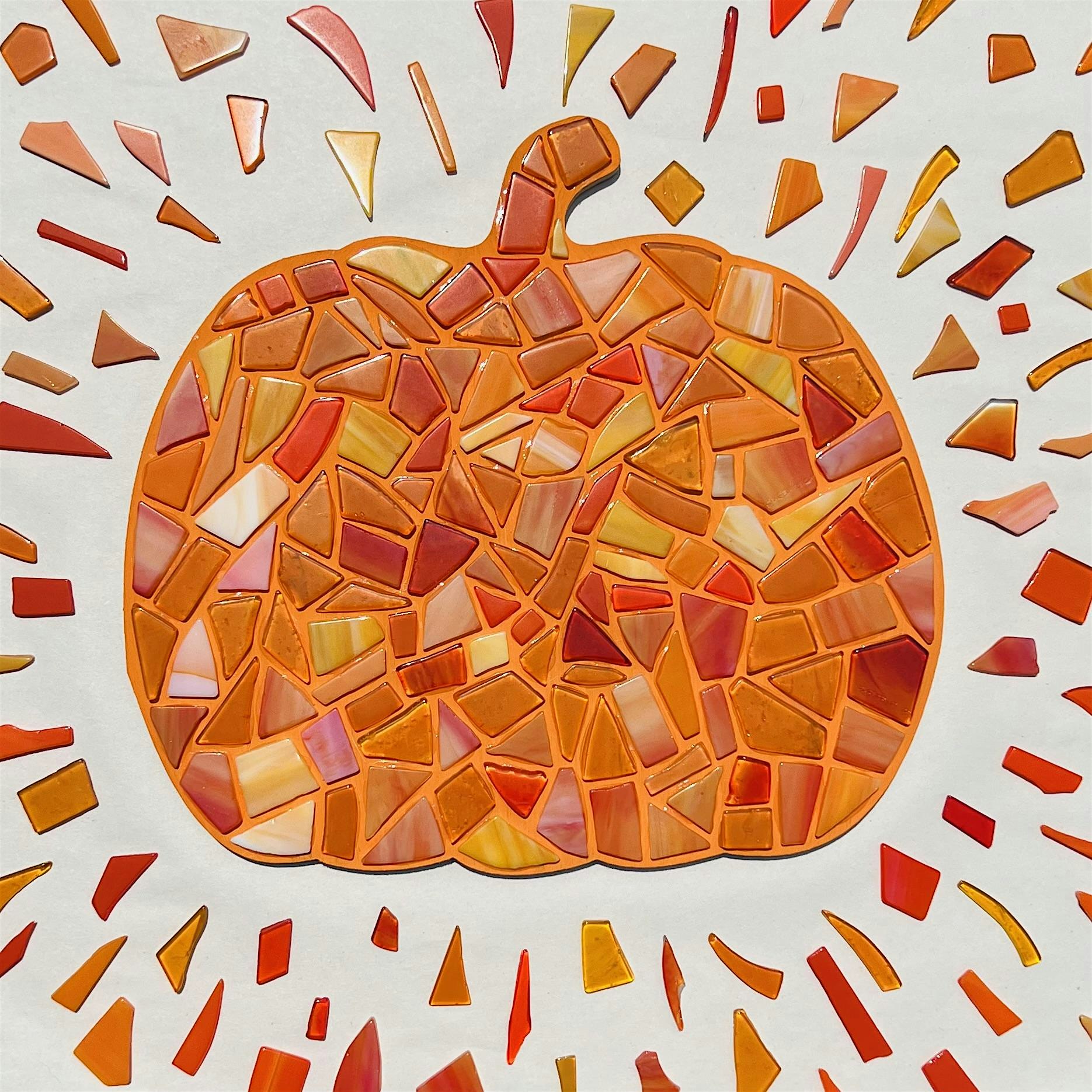 Pumpkin glass mosaic at The Vineyard at Hershey at The Vineyard at Hershey – Middletown, PA