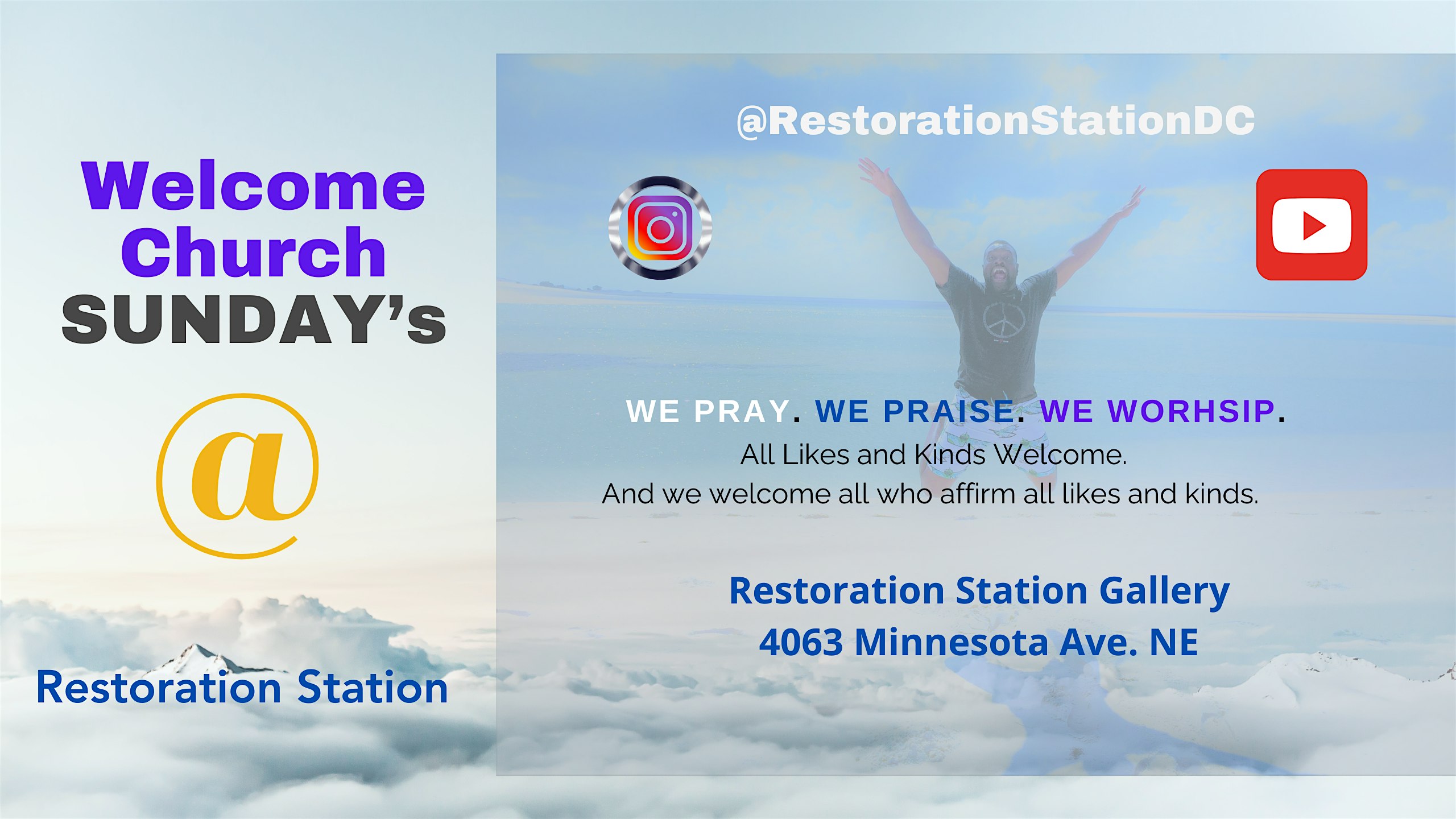 Welcome Church Free-Style Praise & Worship Session at Restoration Station, Minnesota Avenue Northeast, Washington, DC, USA – Washington, DC