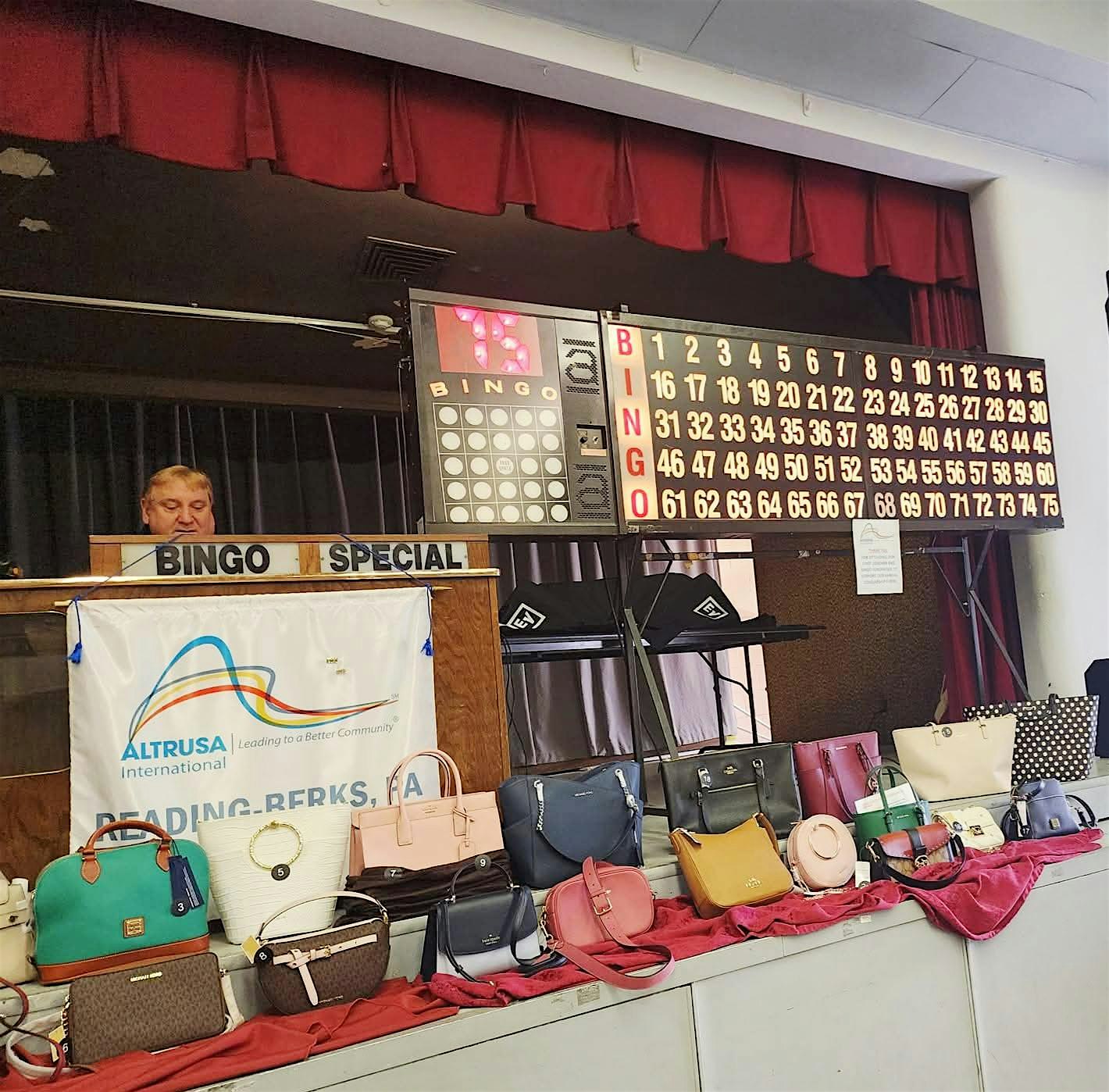 Altrusa Int. Reading-Berks 4th Annual Designer Bag Bingo FUNdraiser at Muhlenberg Township Fire and Rescue, Inc – Temple, PA
